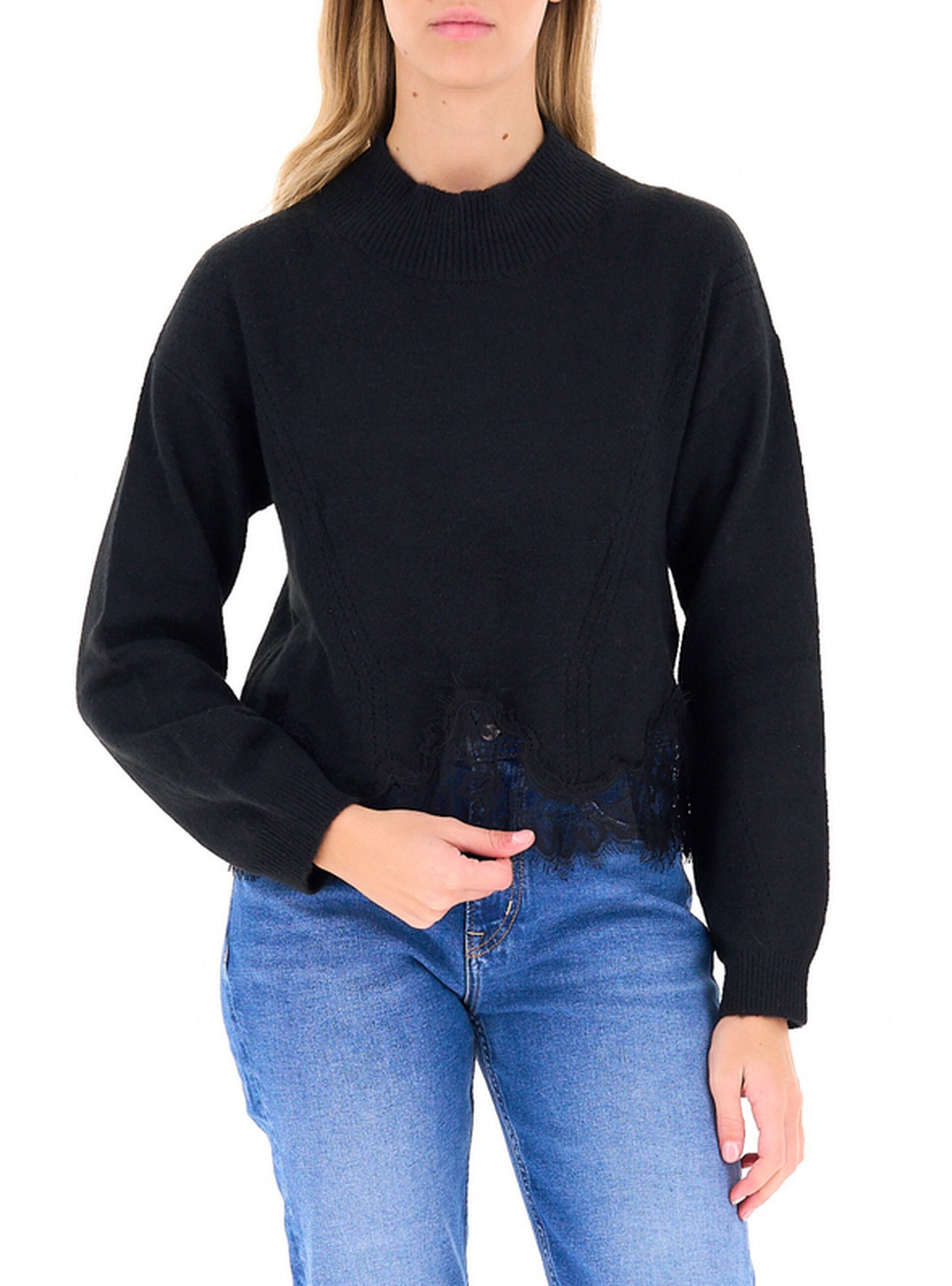 Maglione con pizzo