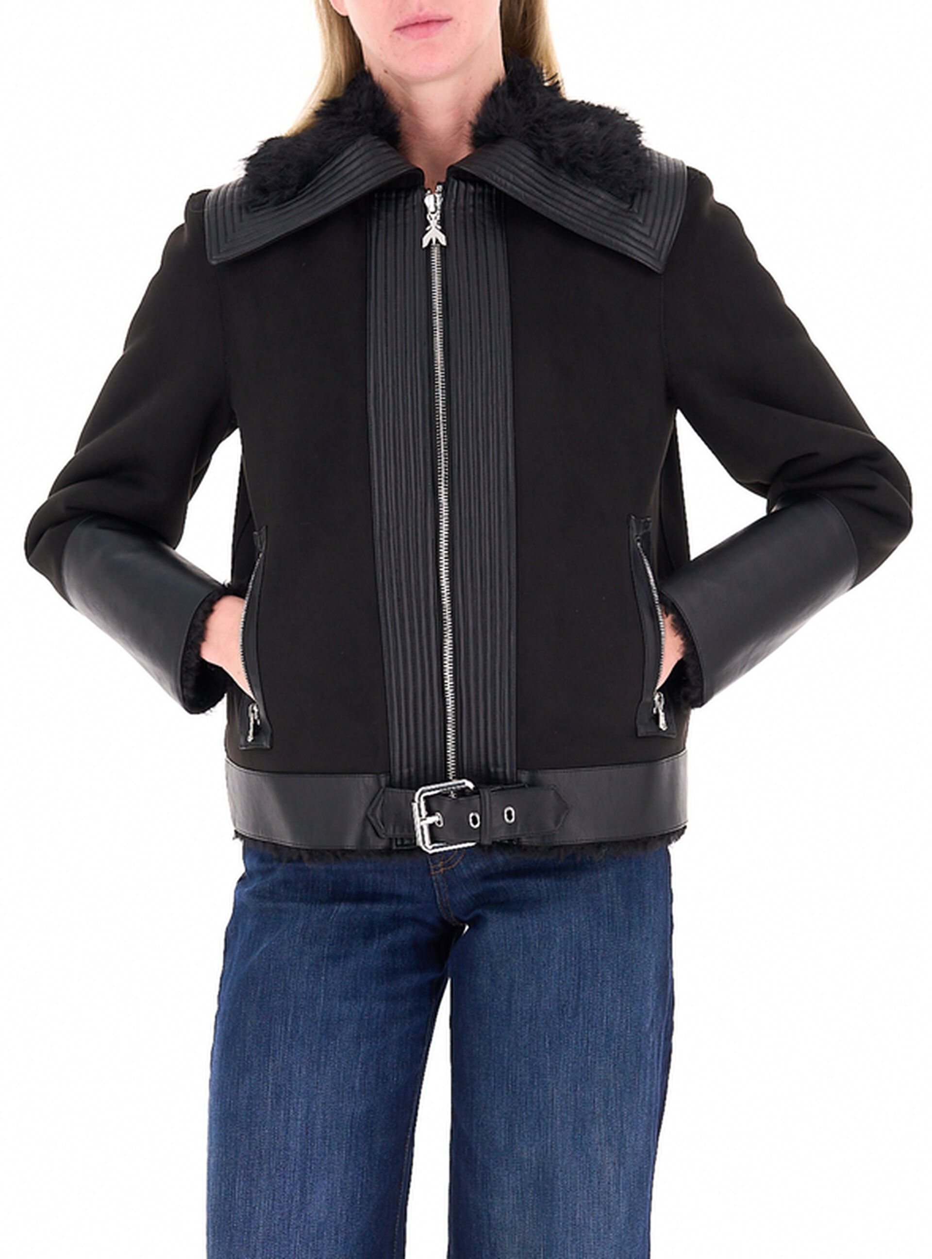 Giubbino bomber similpelle