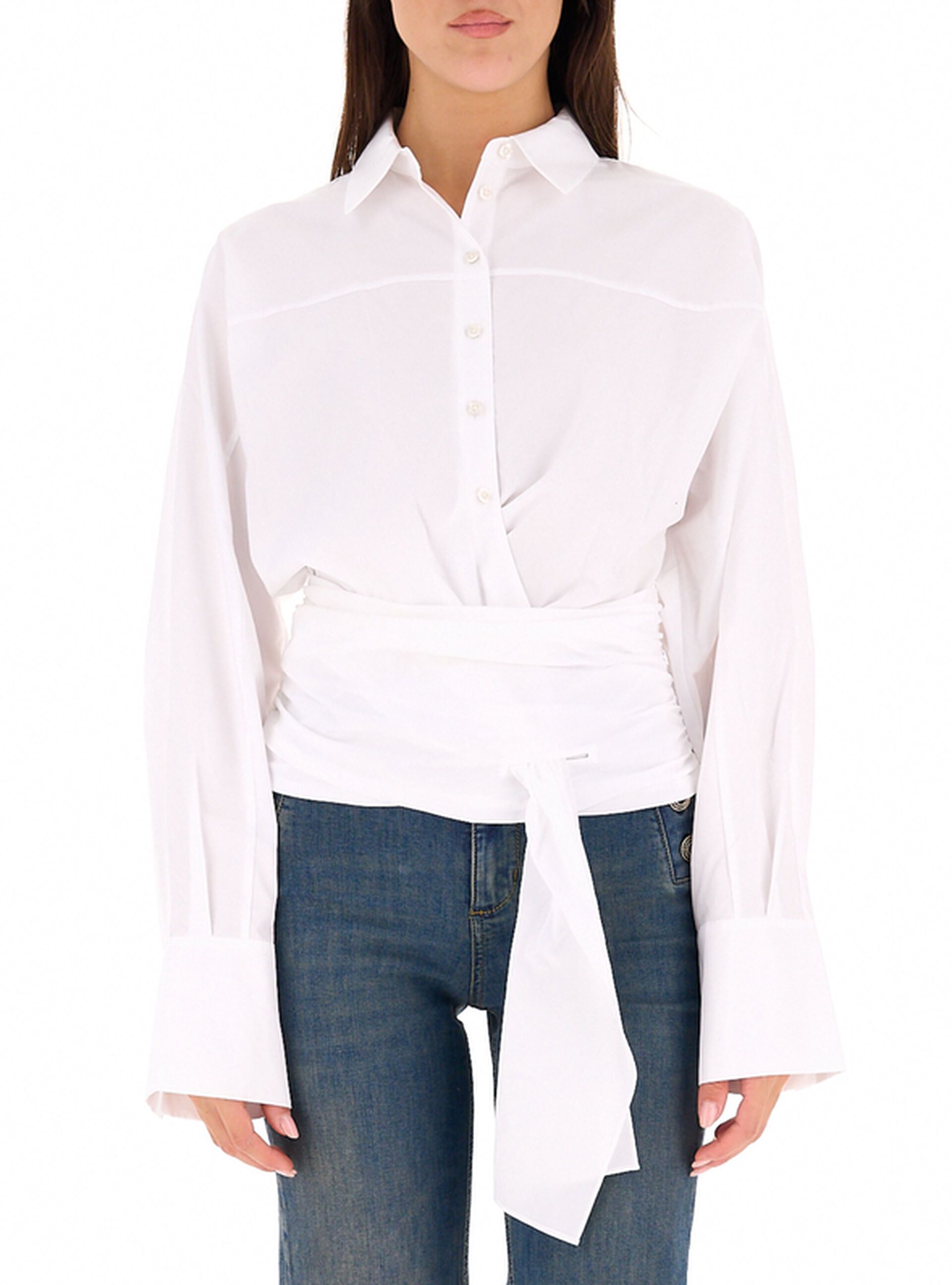 Camicia con drappeggio