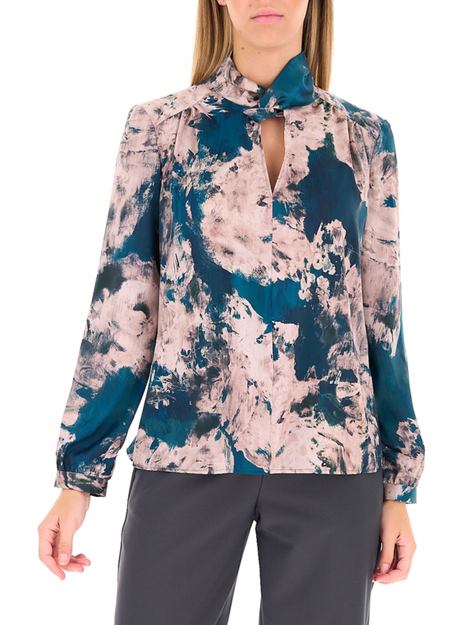 Blusa maniche lunghe