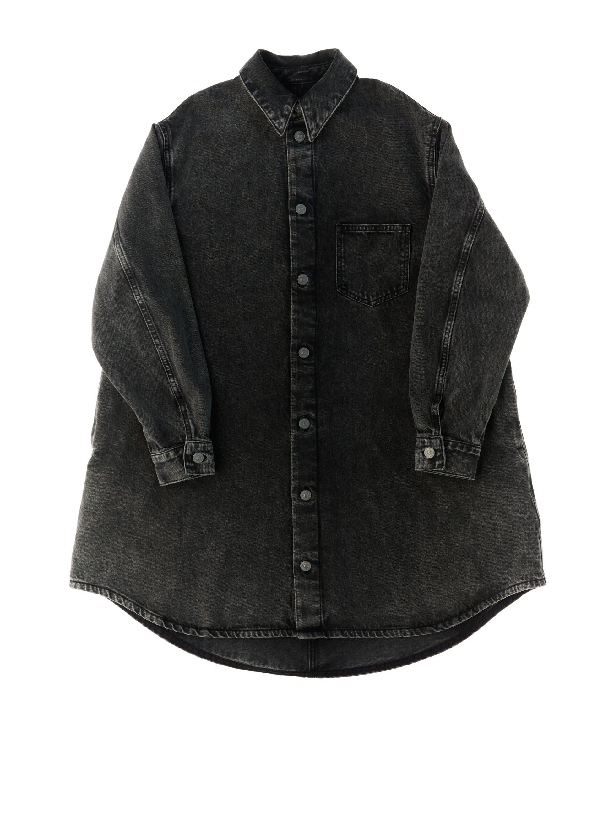Maxi camicia in jeans