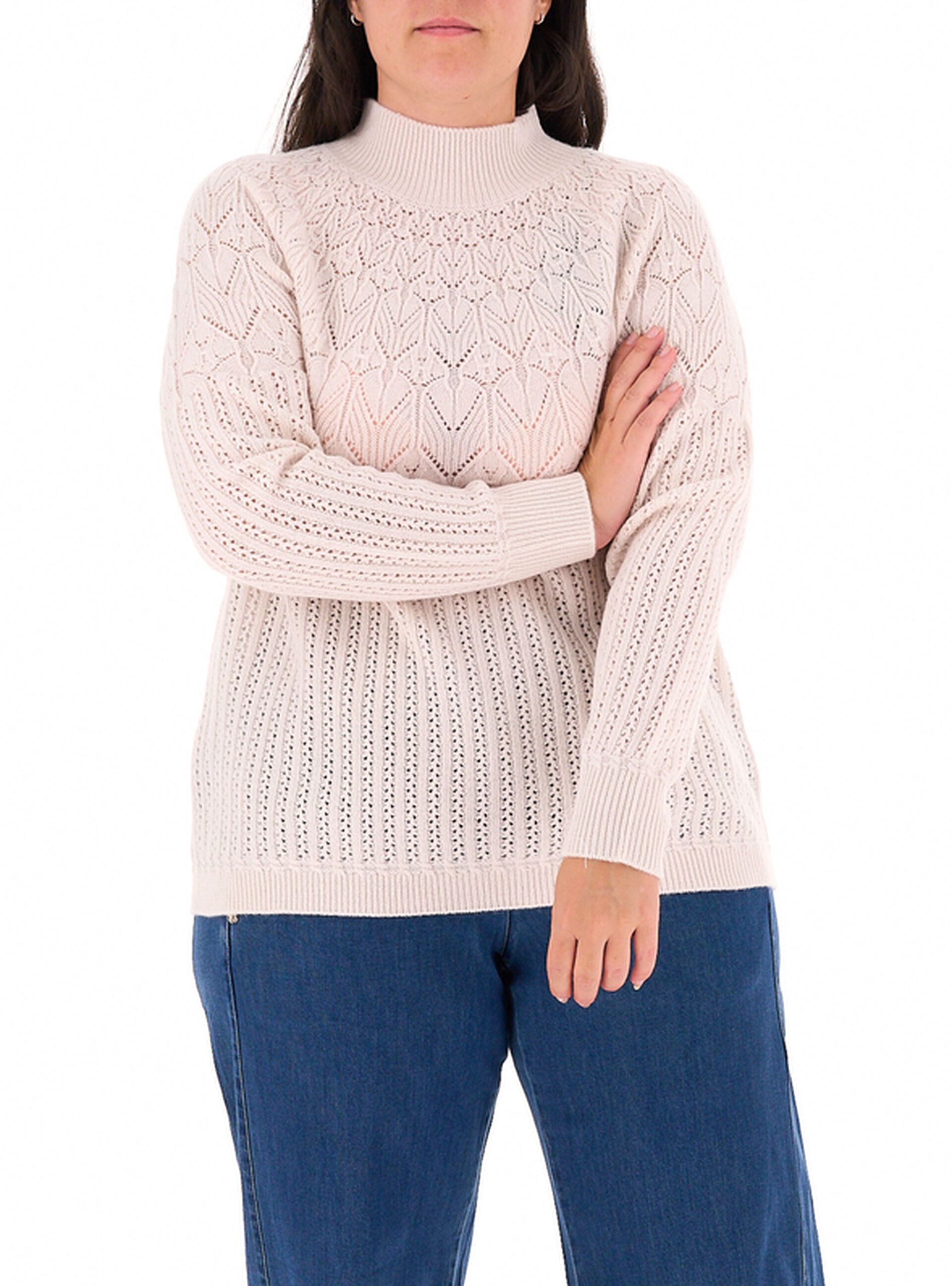 Maglione a trecce