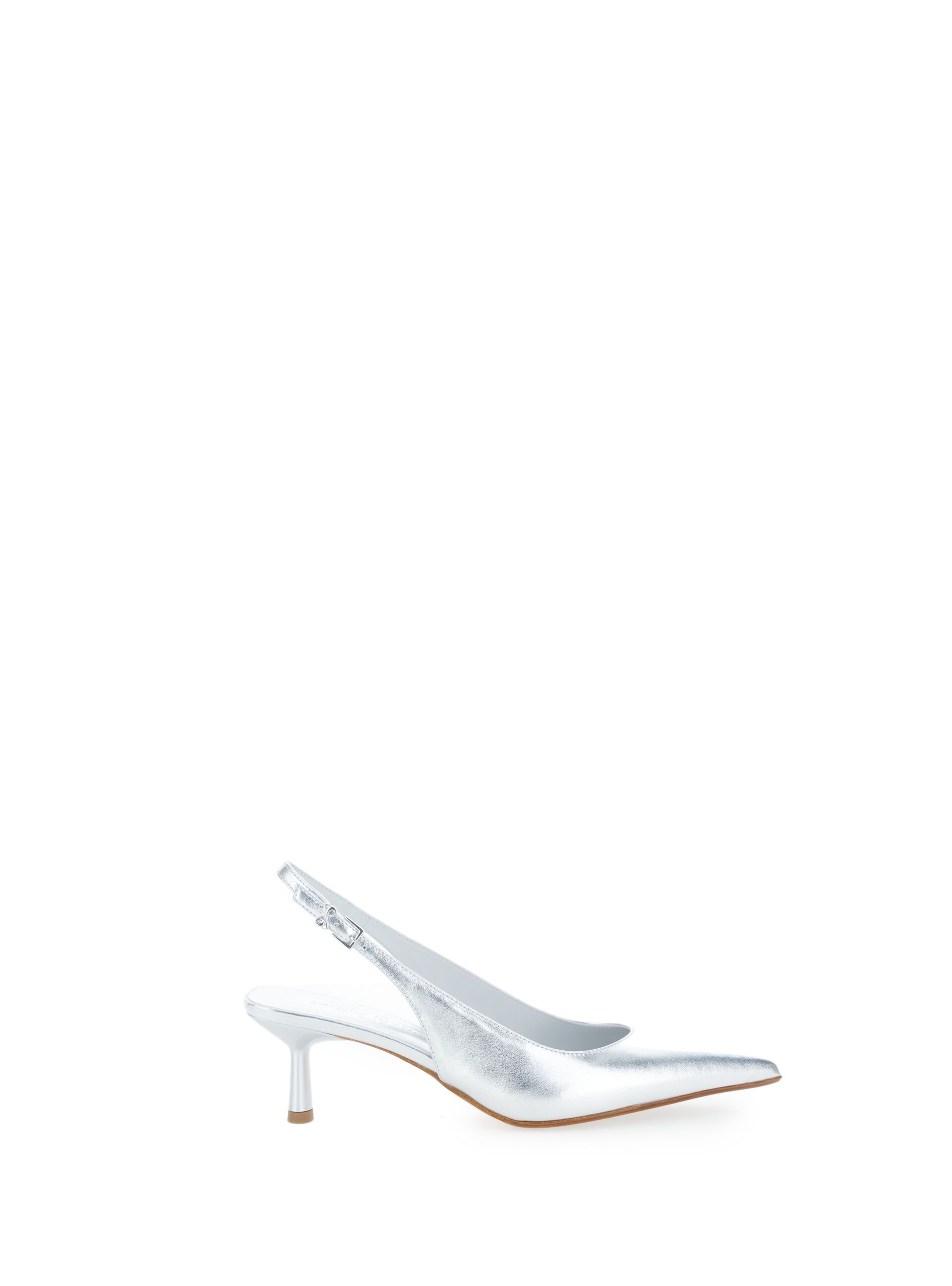 Décolleté slingback pelle