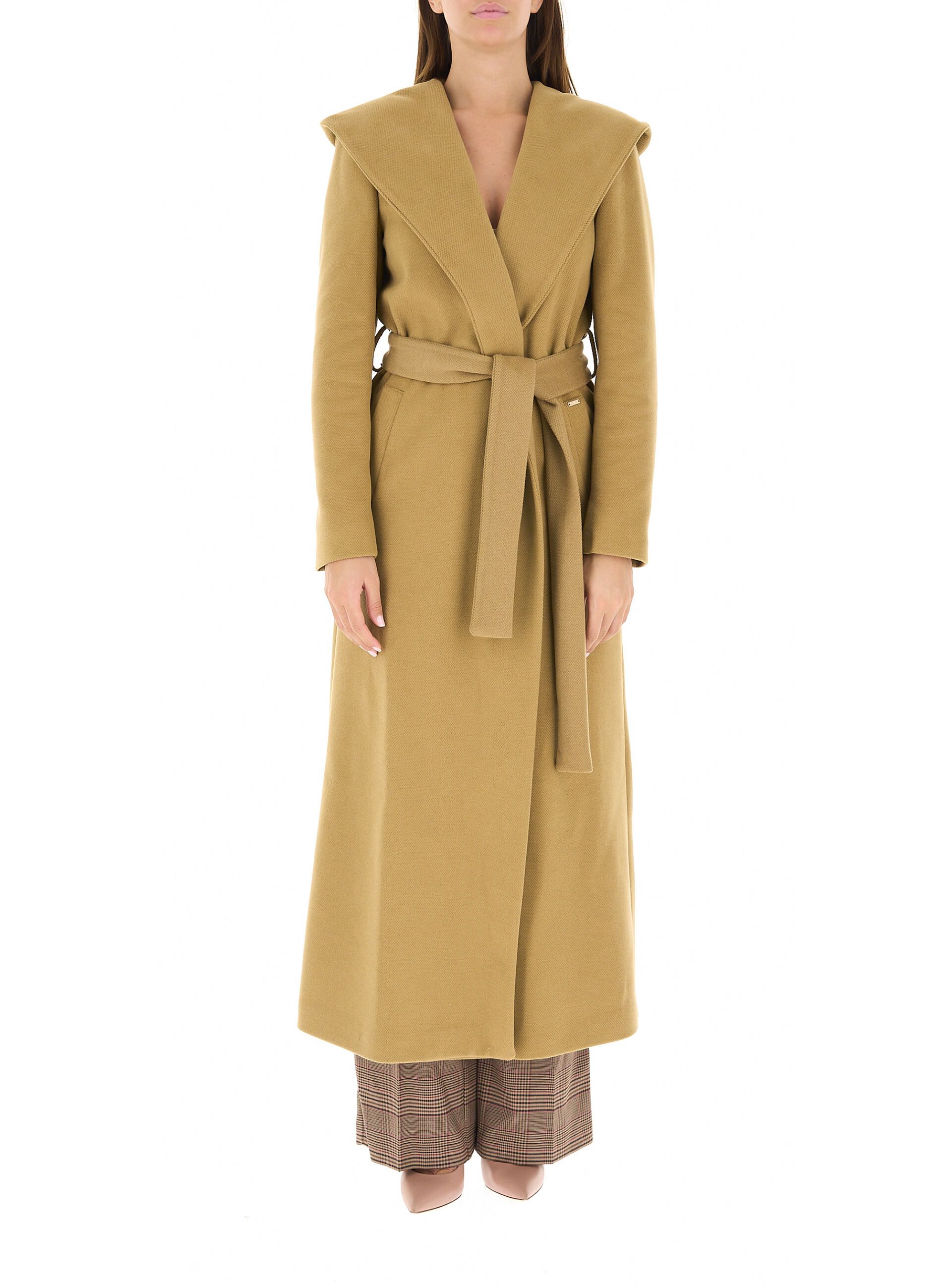 Cappotto con cintura