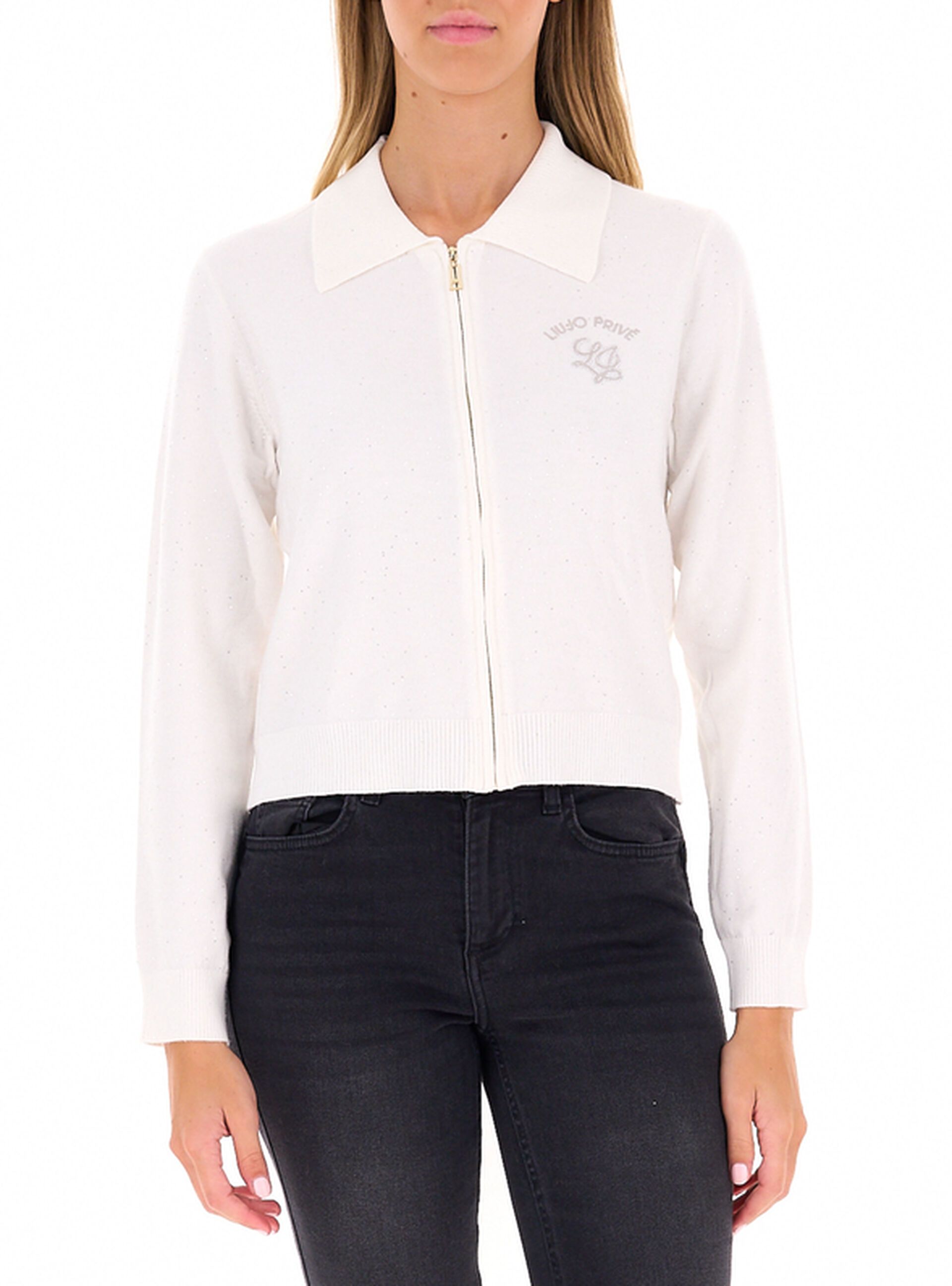 Cardigan con zip