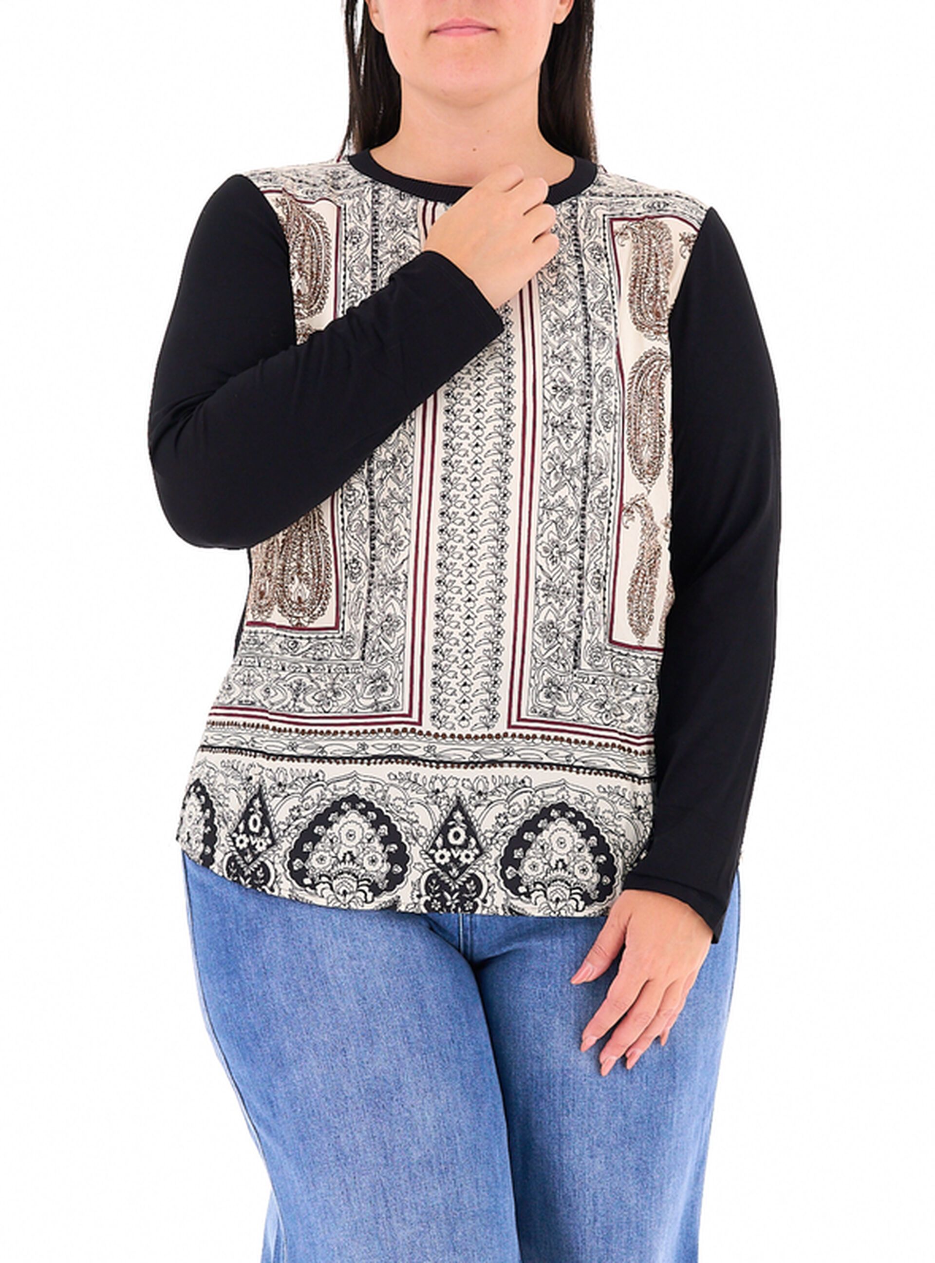 Blusa girocollo