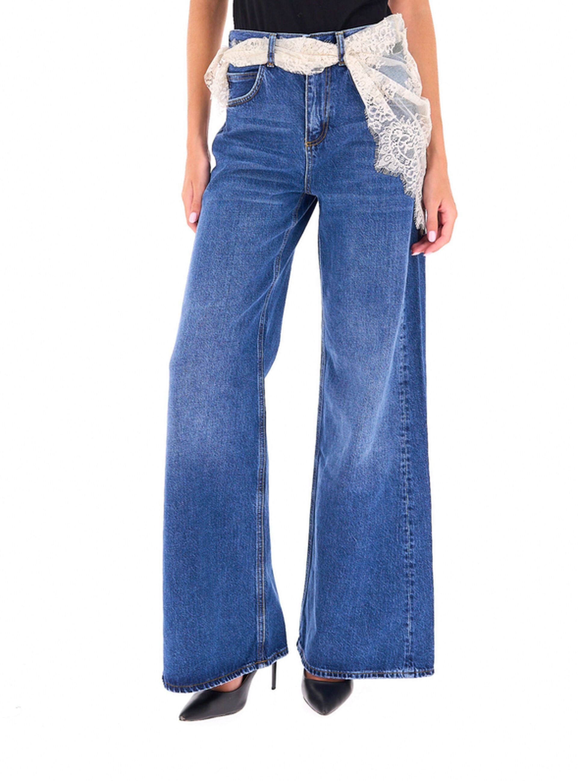Jeans con inserto