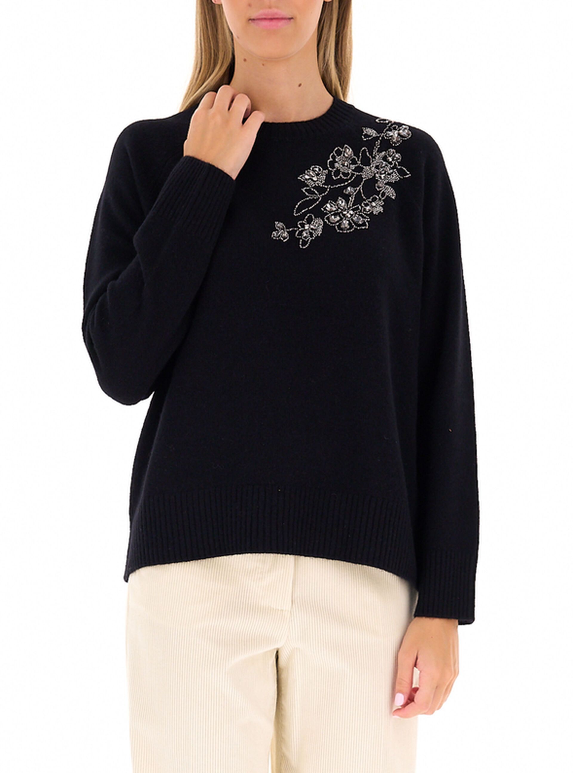 Maglione con strass