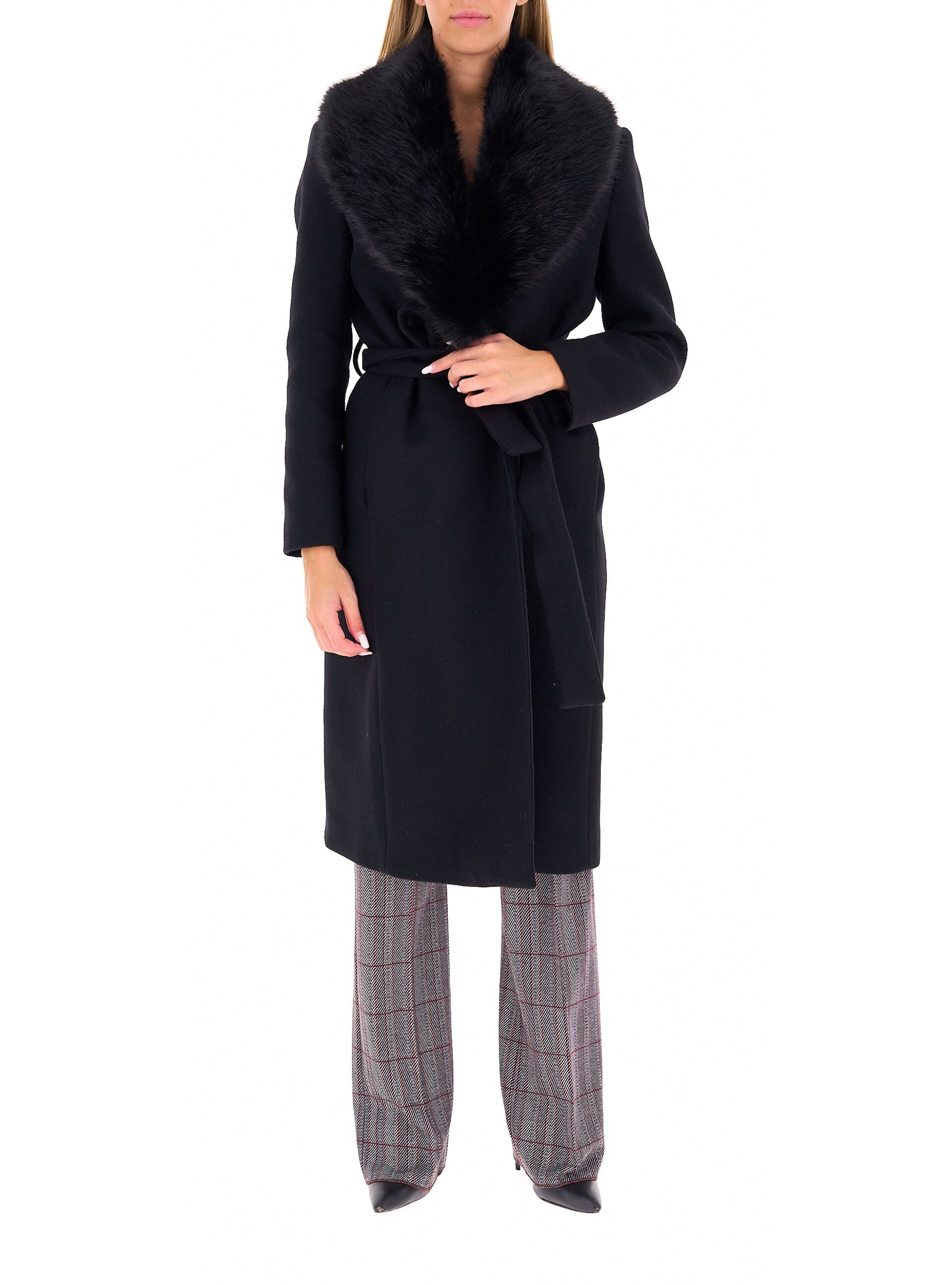 Cappotto con inserto