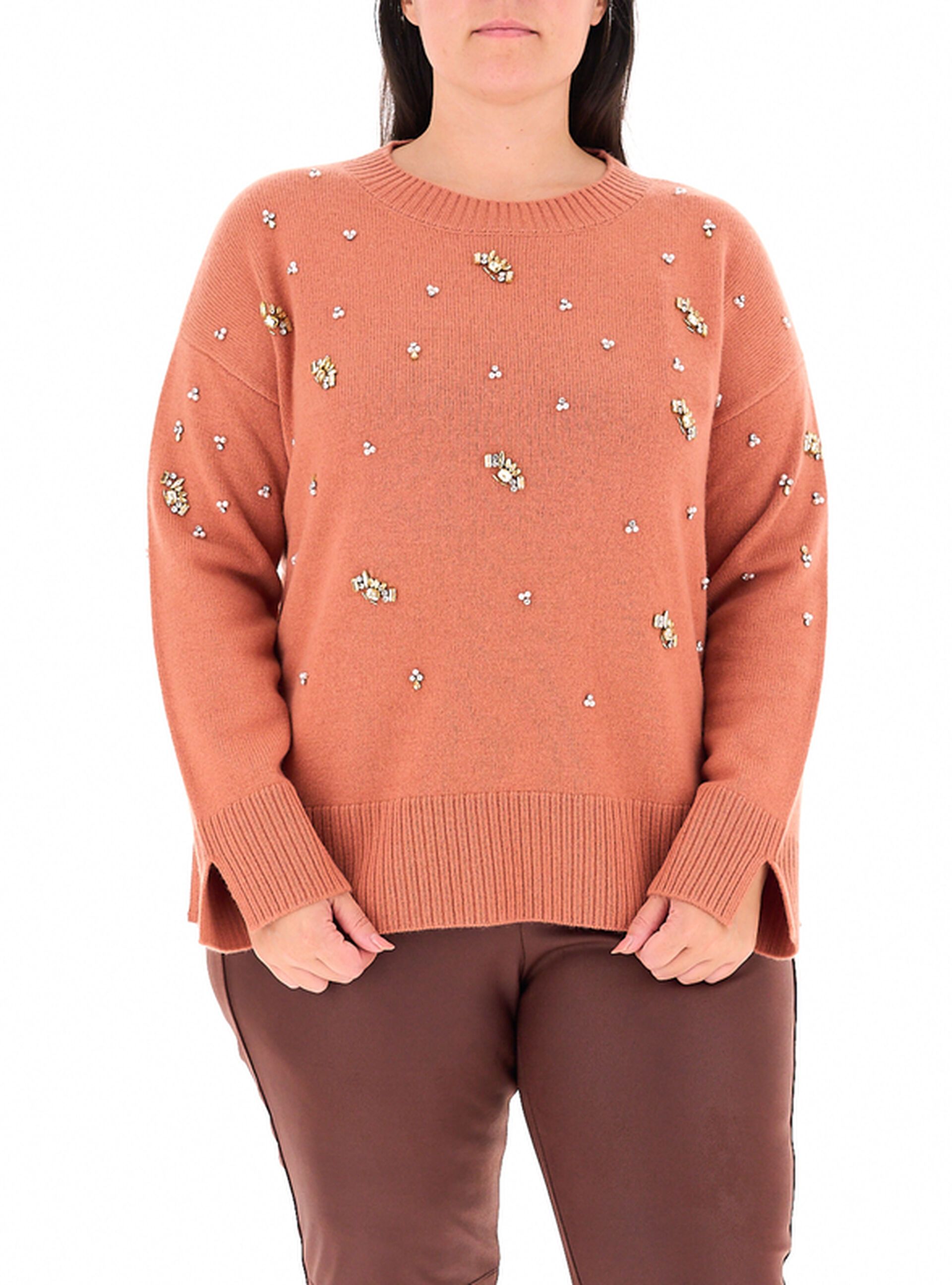 Maglione con strass