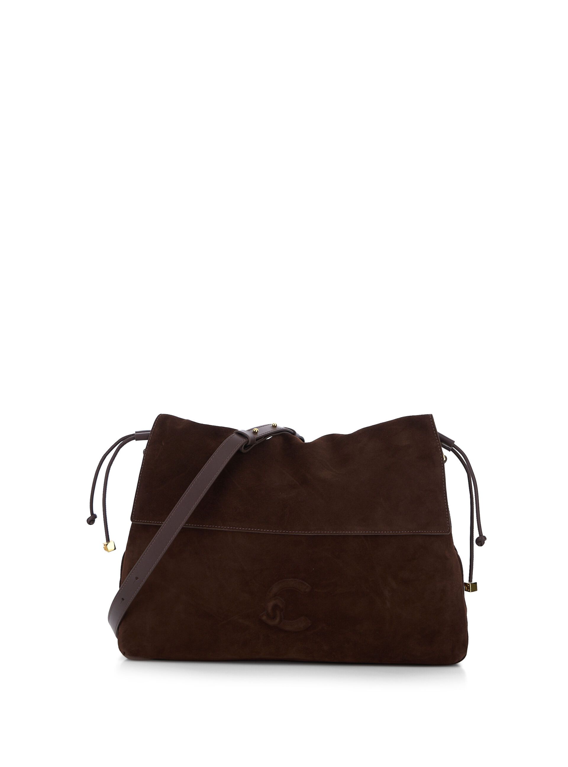 Borsa in pelle scamosciata