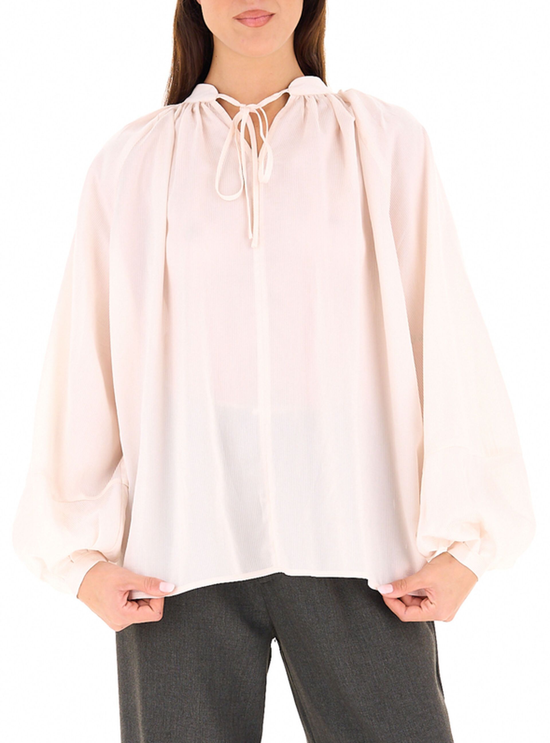 Blusa maniche lunghe