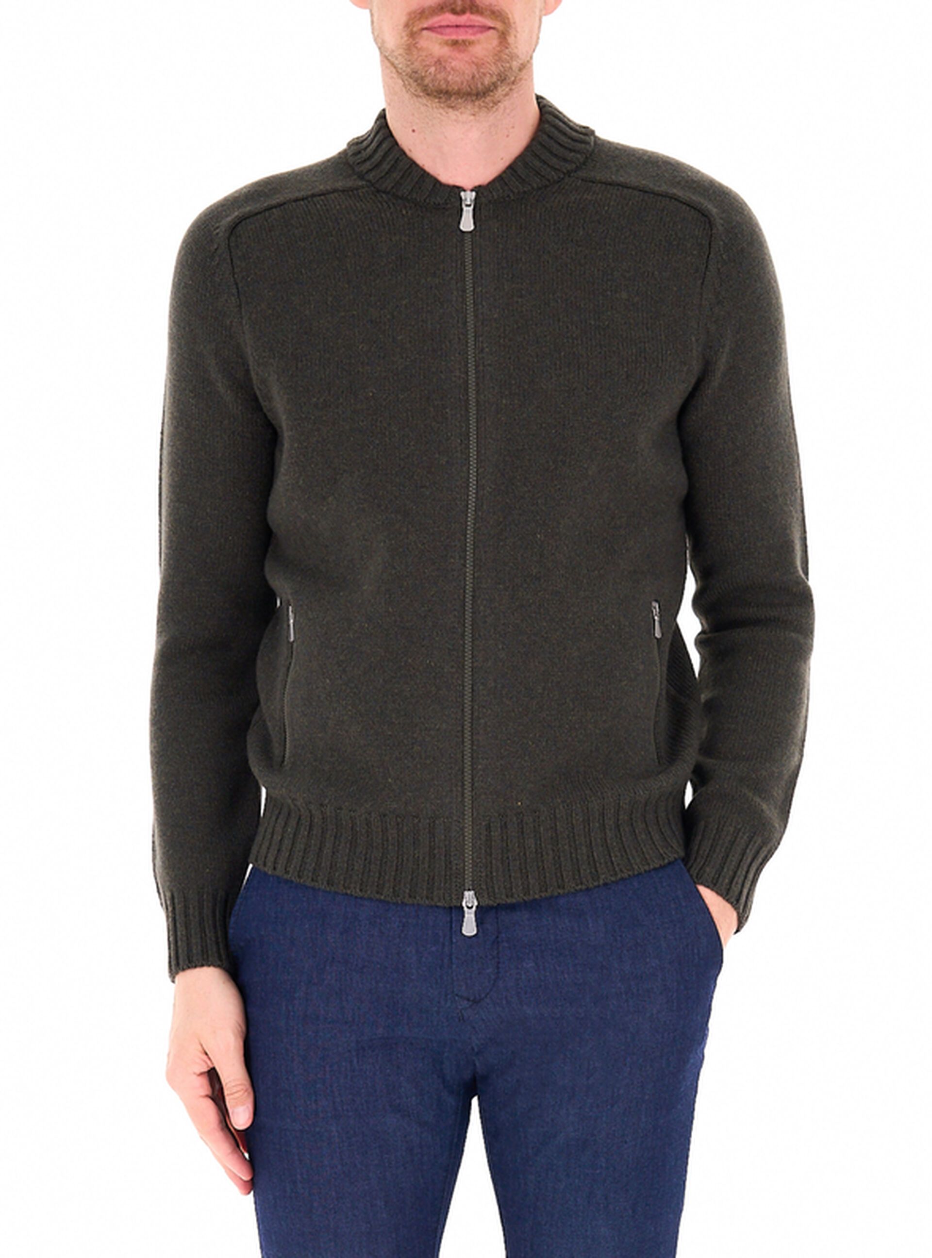 Cardigan con zip