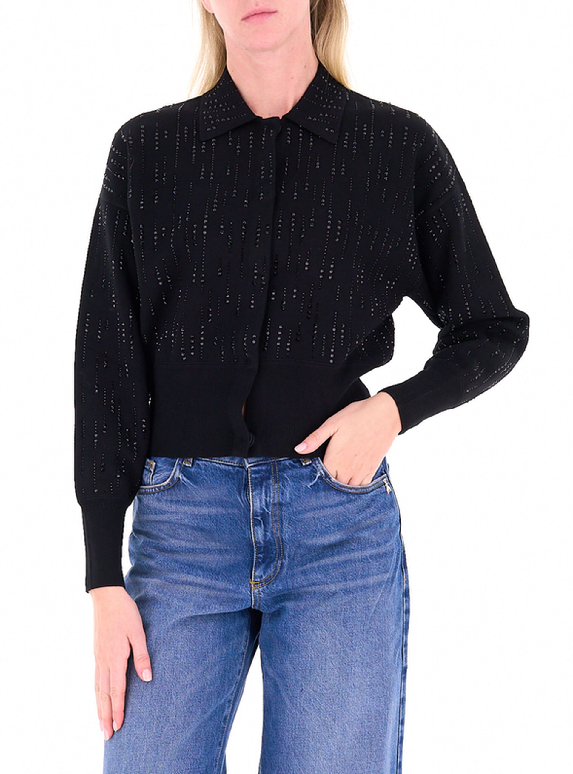 Cardigan con paillettes