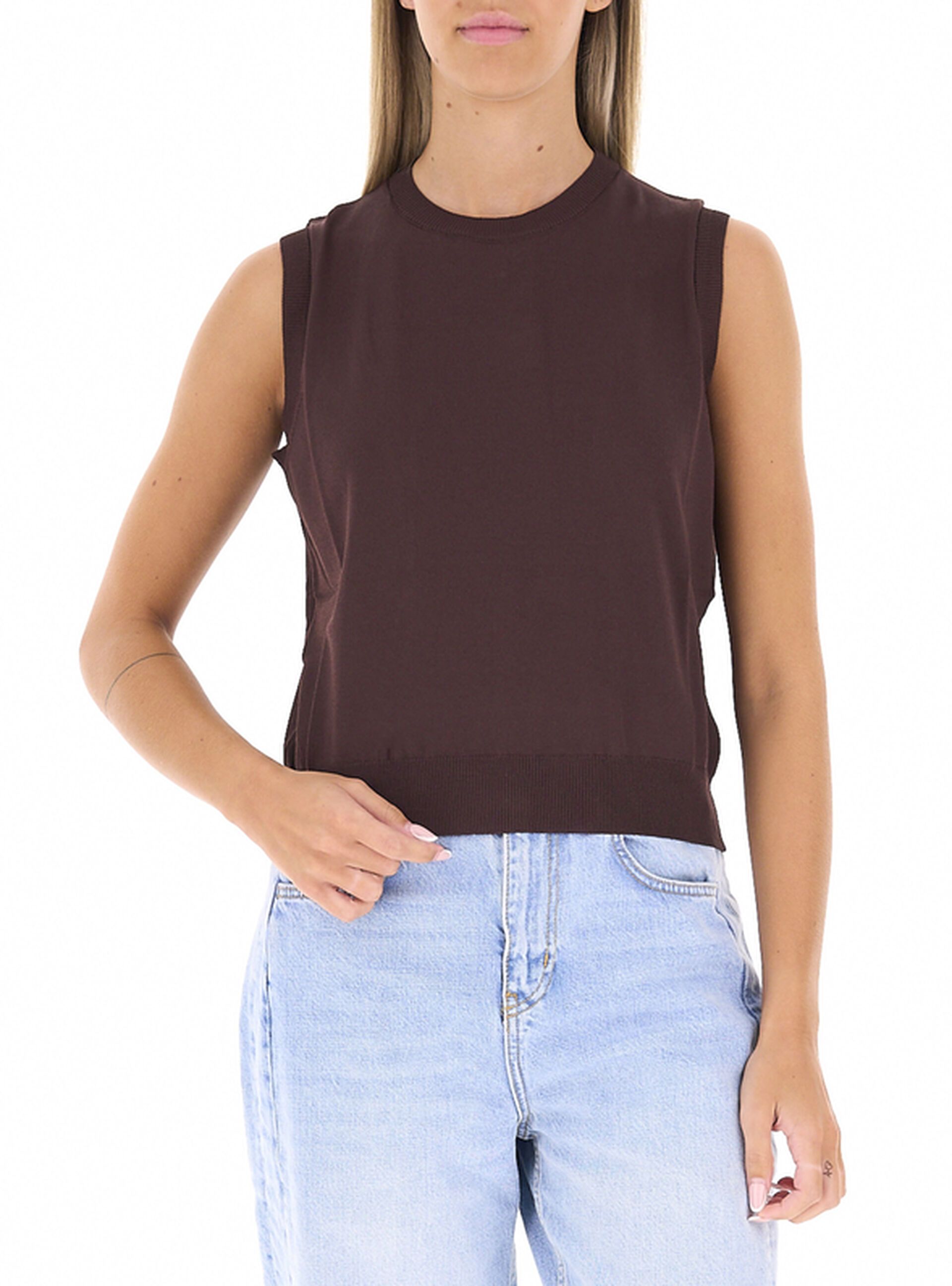 Gilet misto viscosa