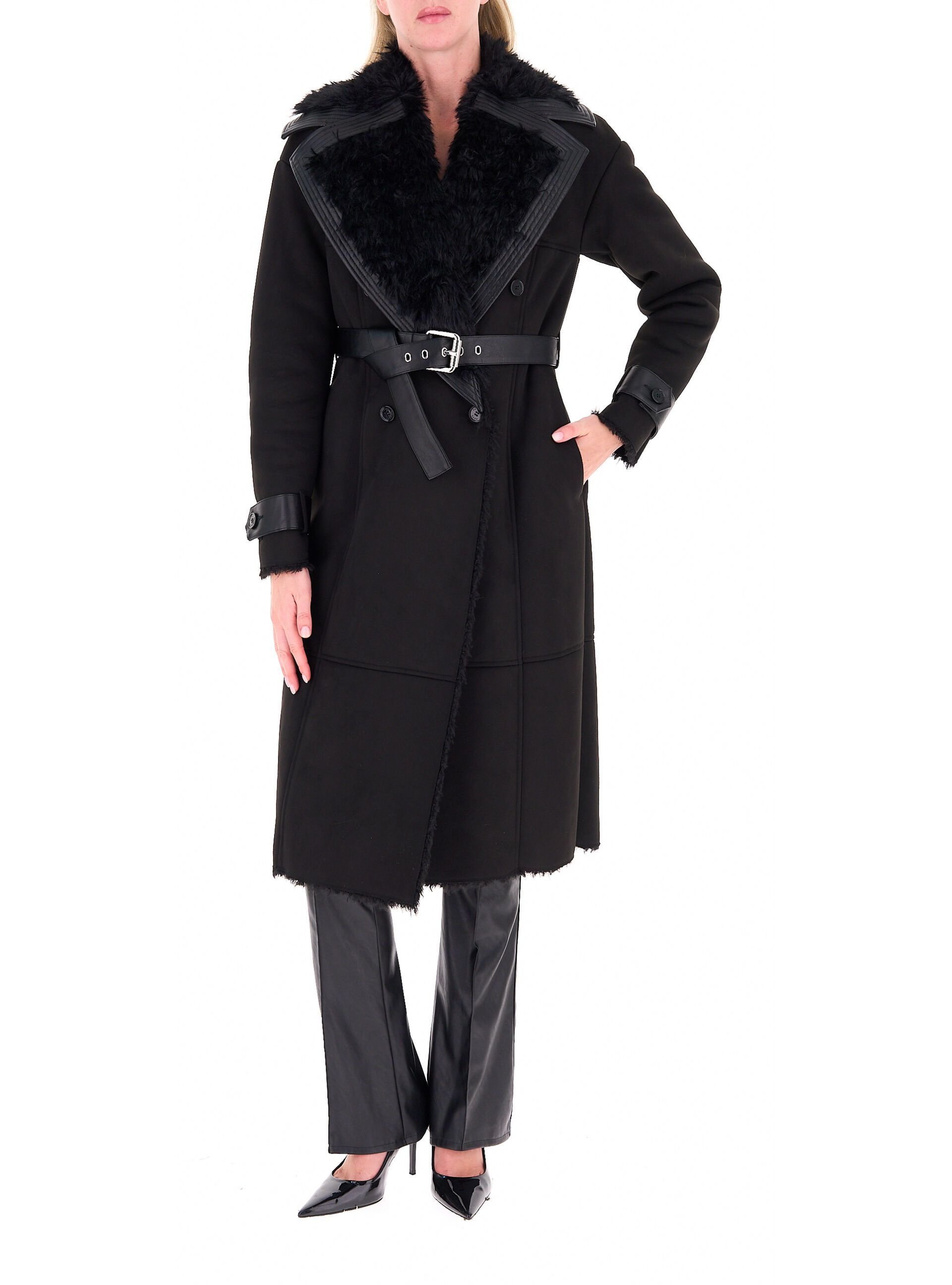 Cappotto con cintura