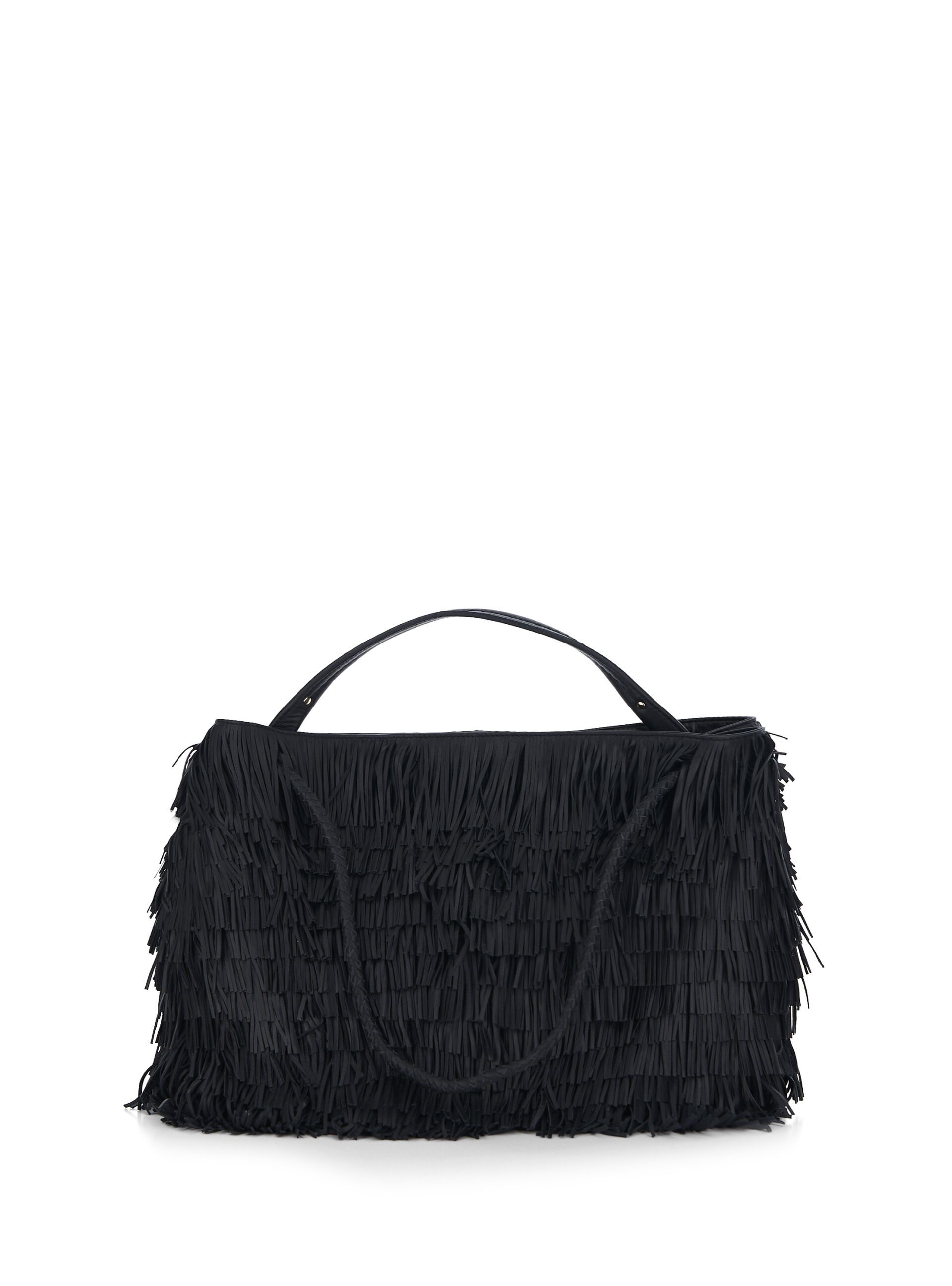 Borsa frange in pelle