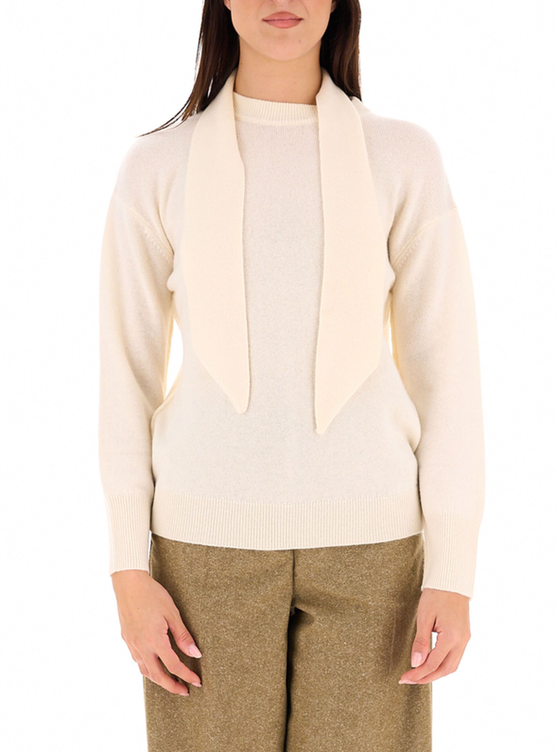 Maglione con sciarpa