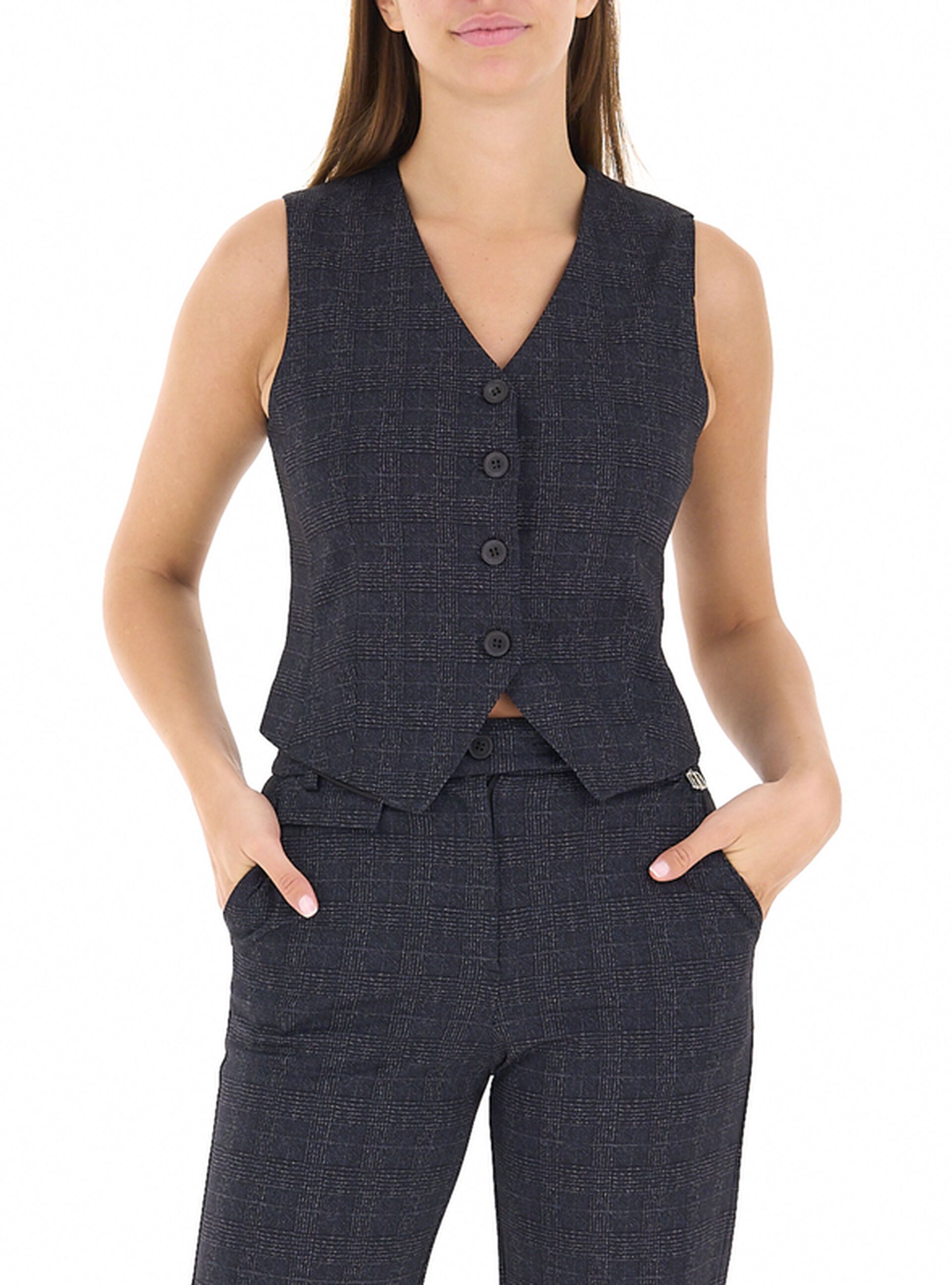 Gilet misto viscosa