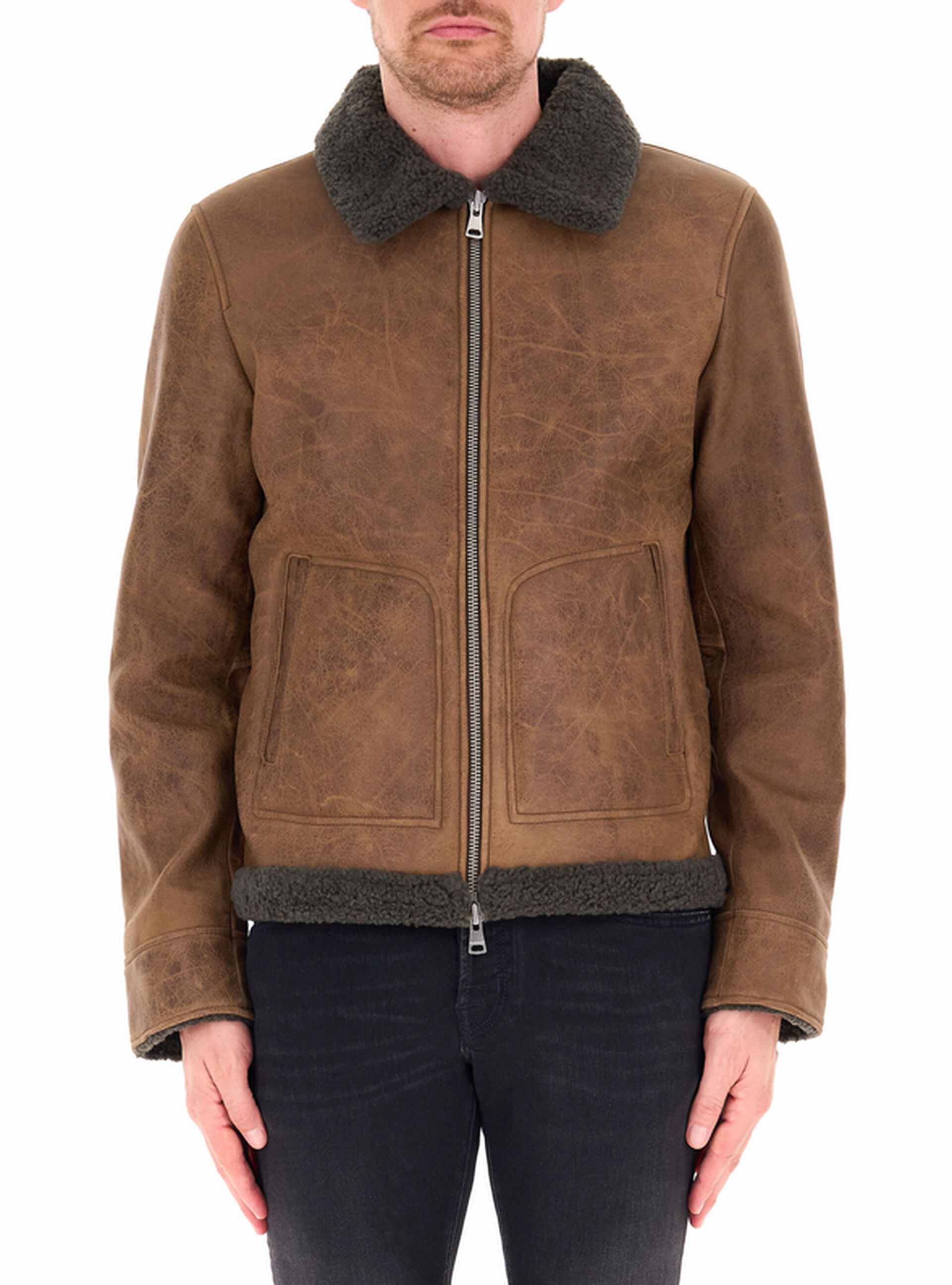 Bomber aviatore pelle