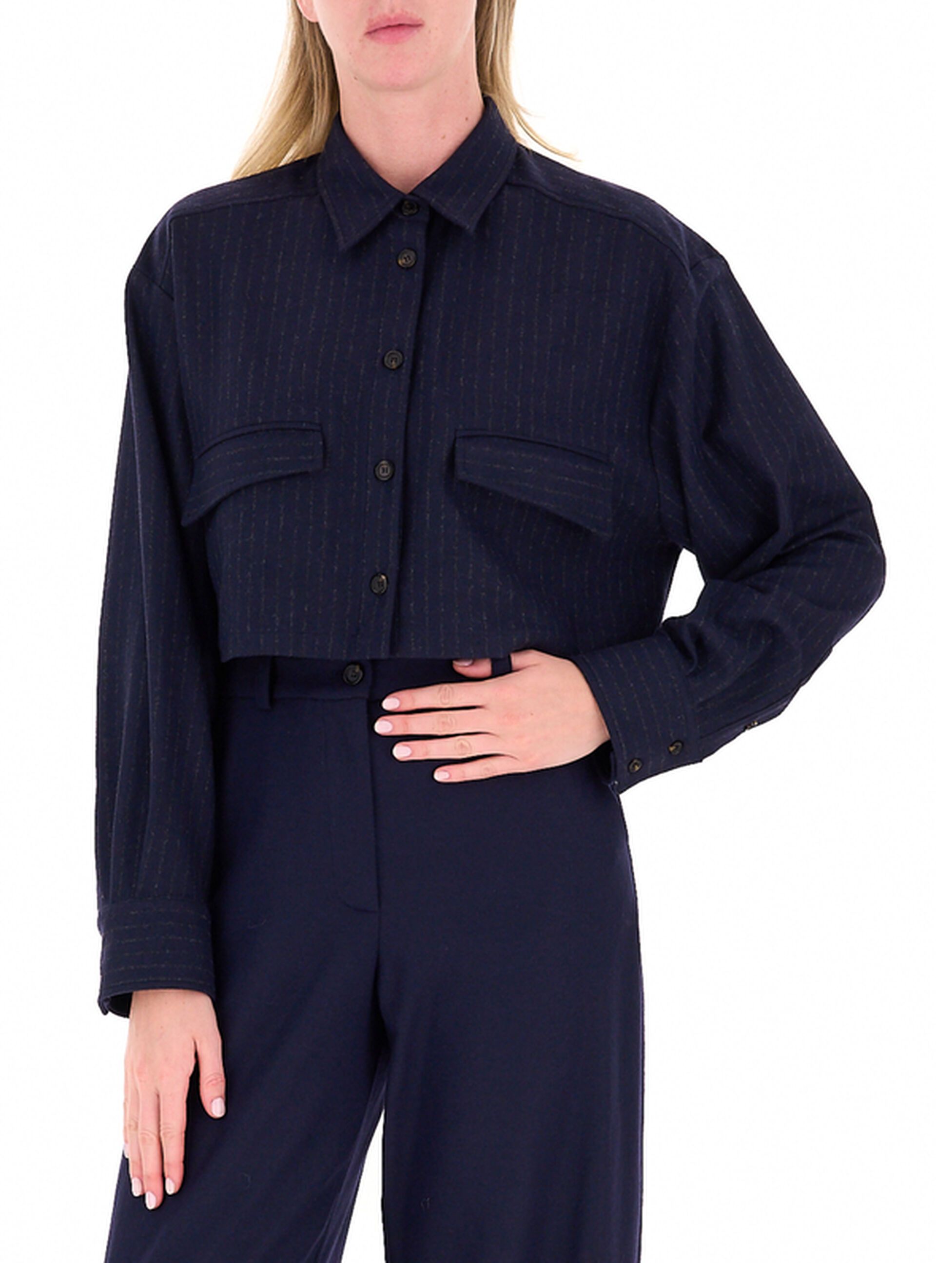 Camicia misto lana
