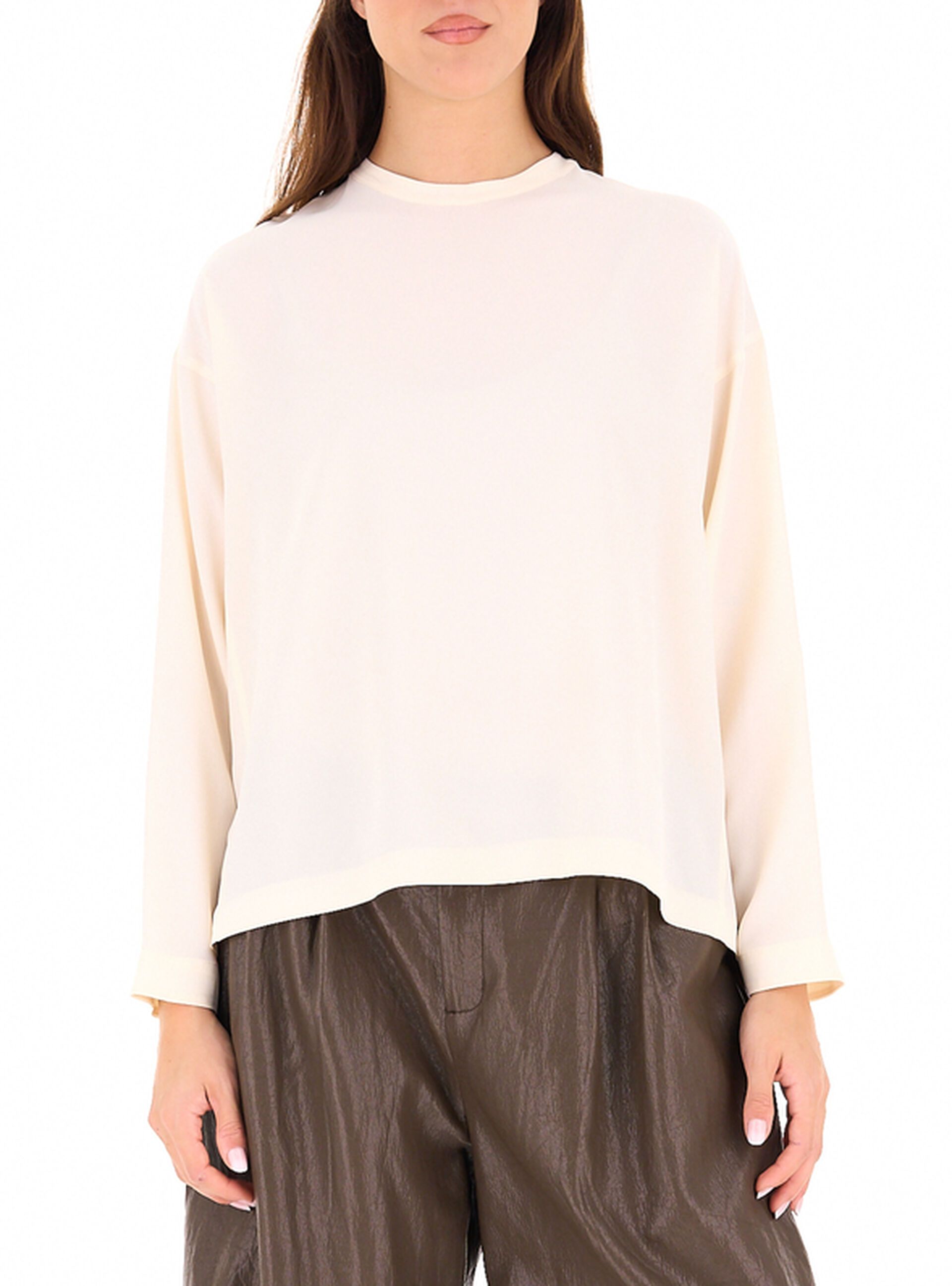 Blusa maniche lunghe