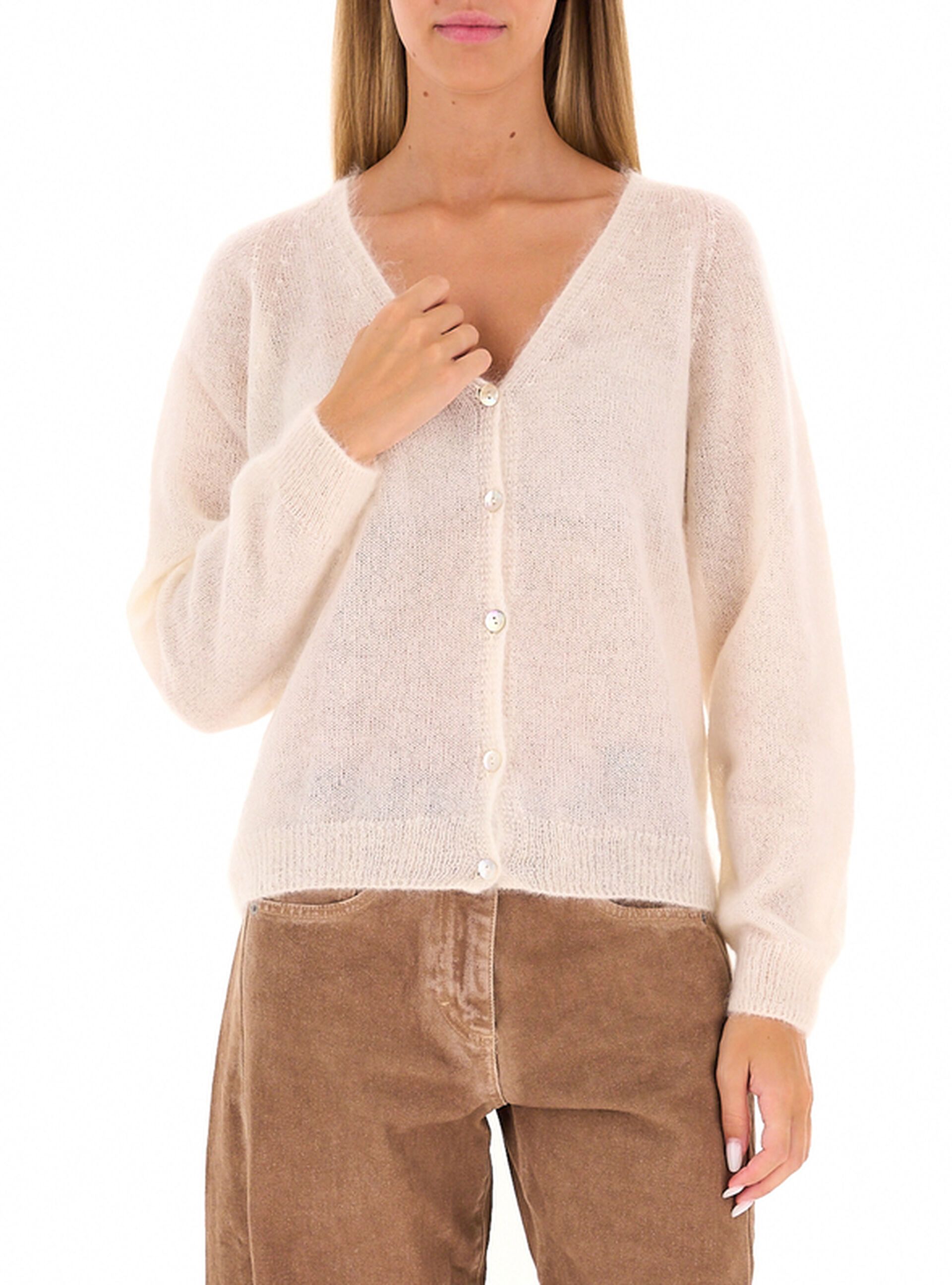 Cardigan misto mohair