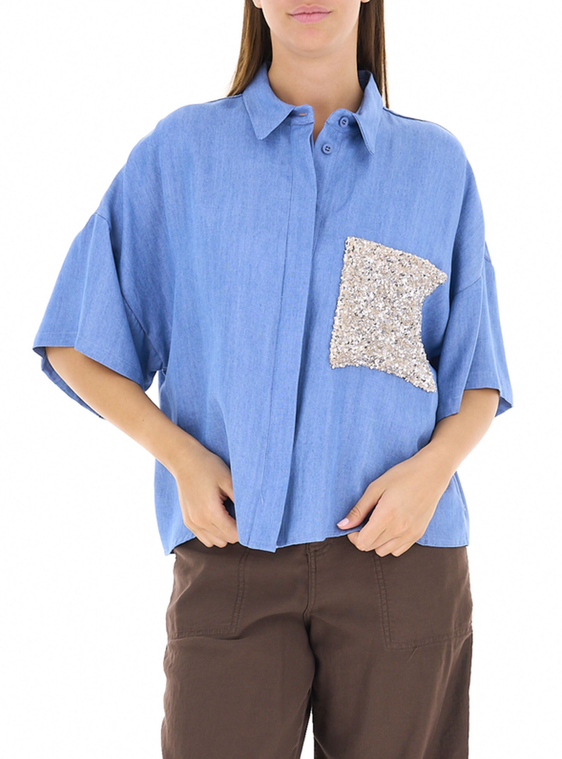 Blusa con paillettes
