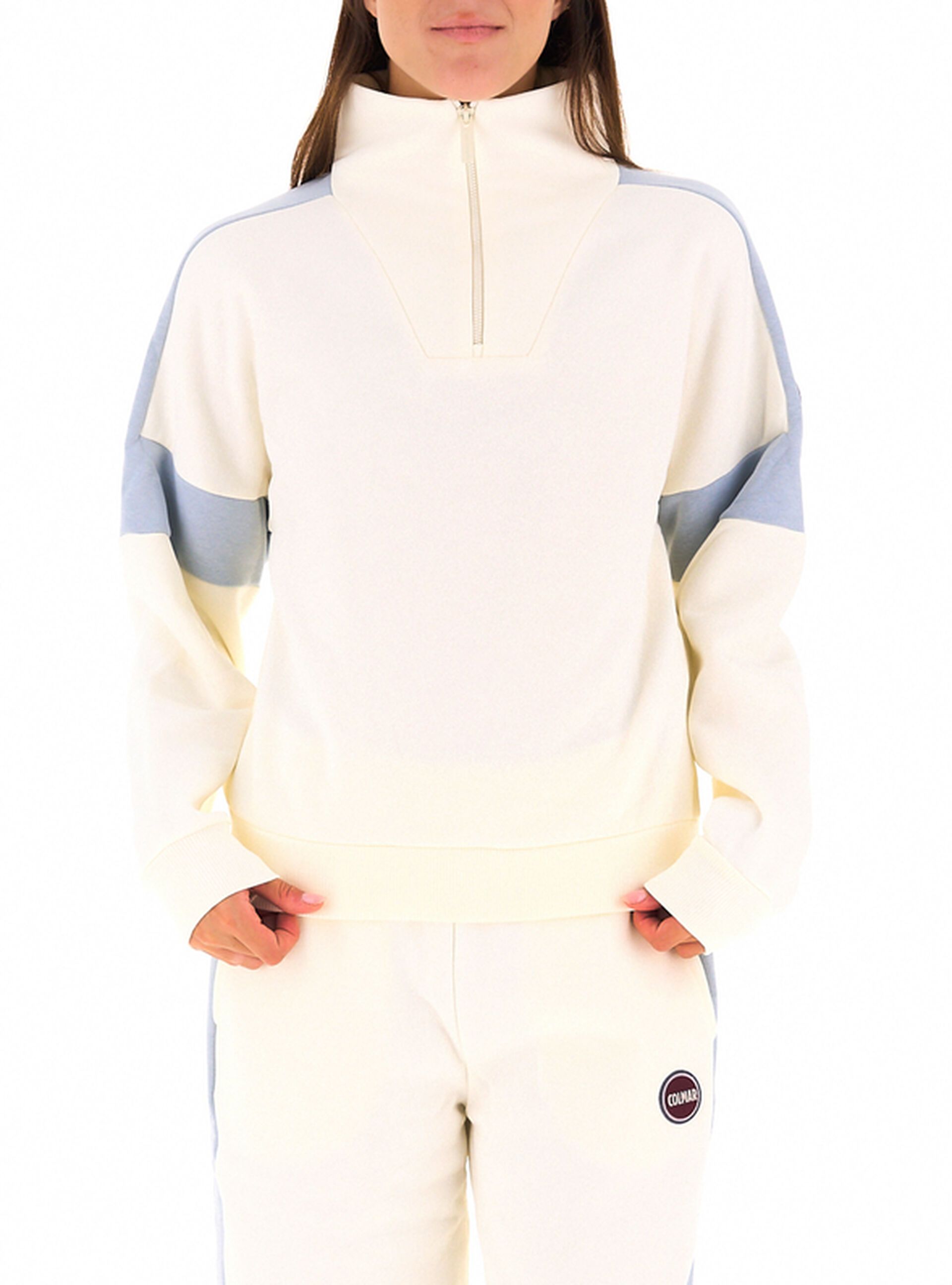 Felpa mezza zip