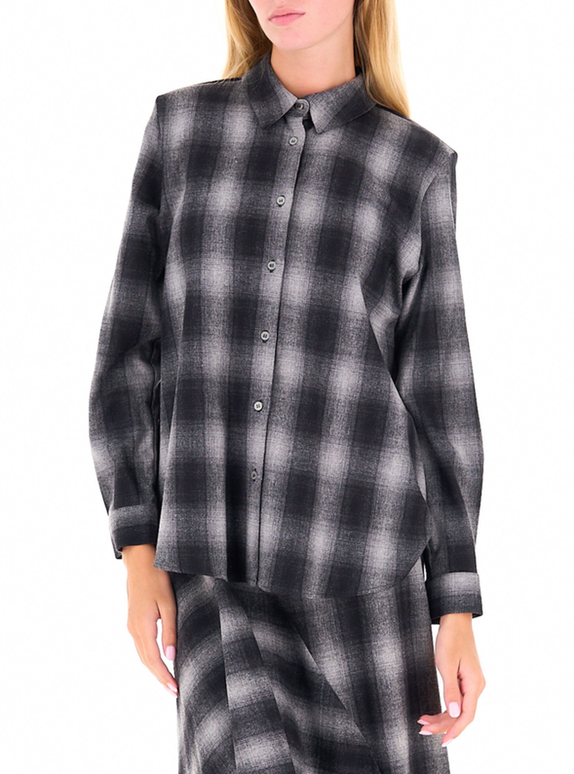 Camicia misto lana