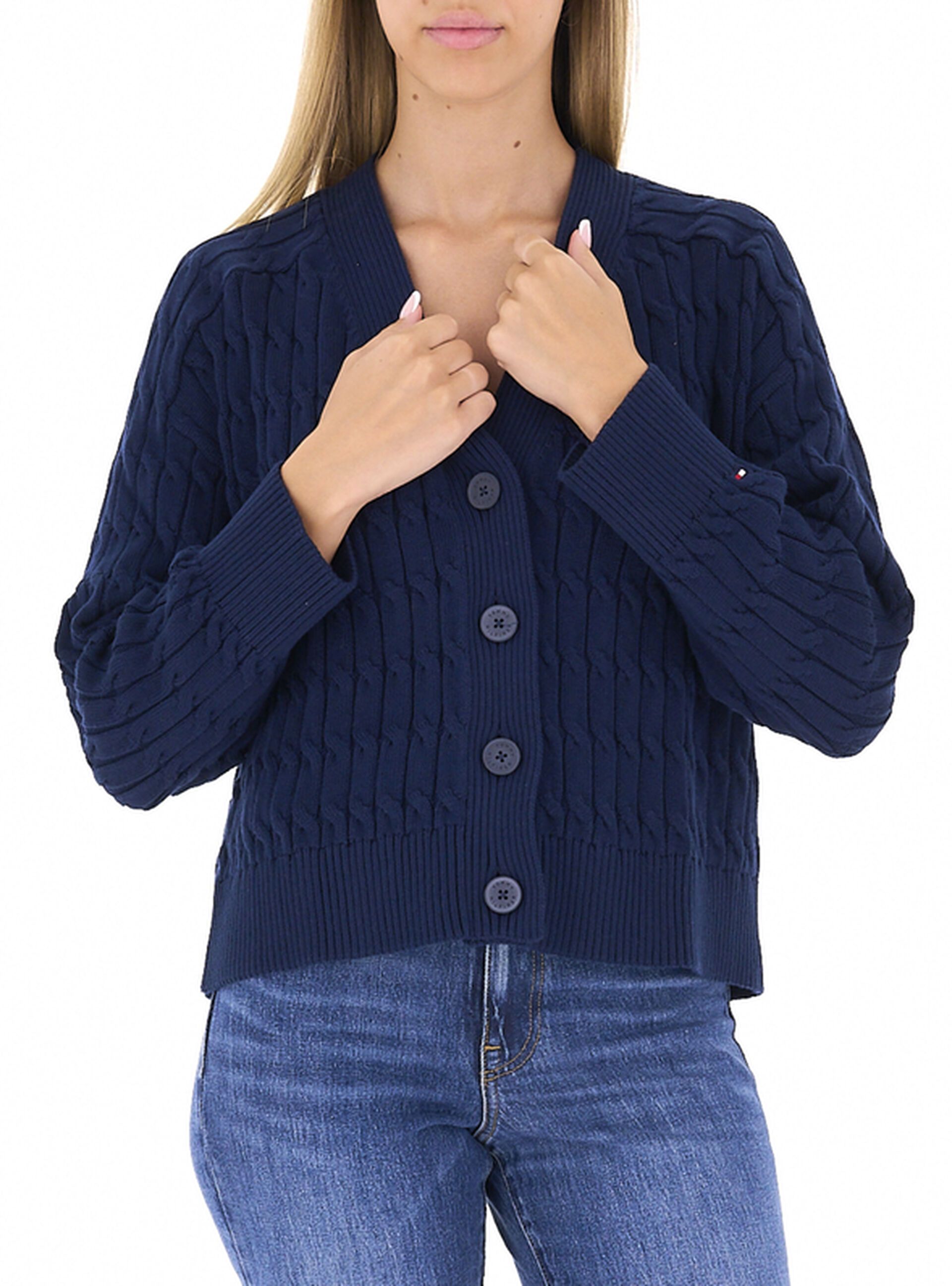 Cardigan scollo a V