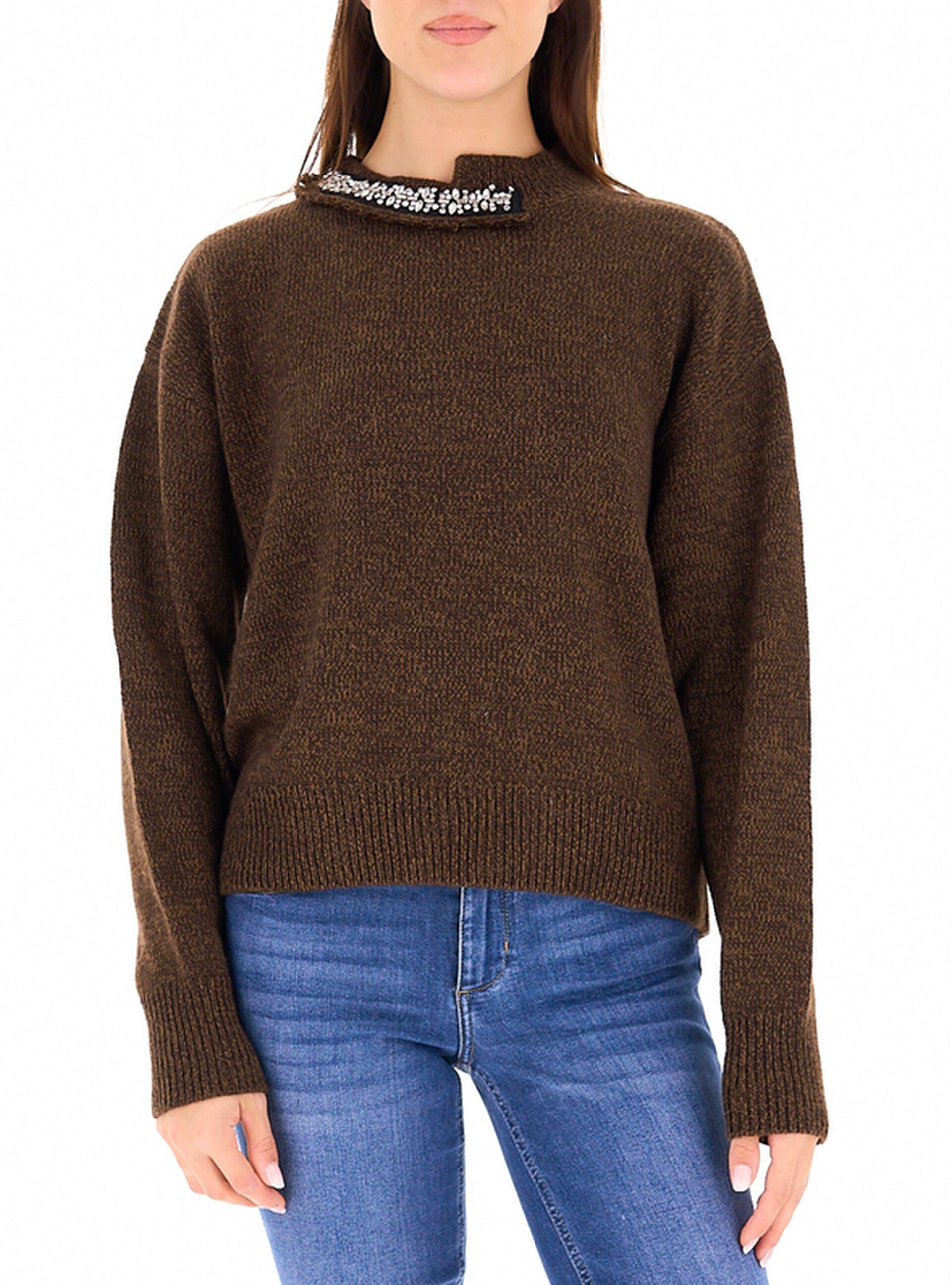 Maglione misto lana