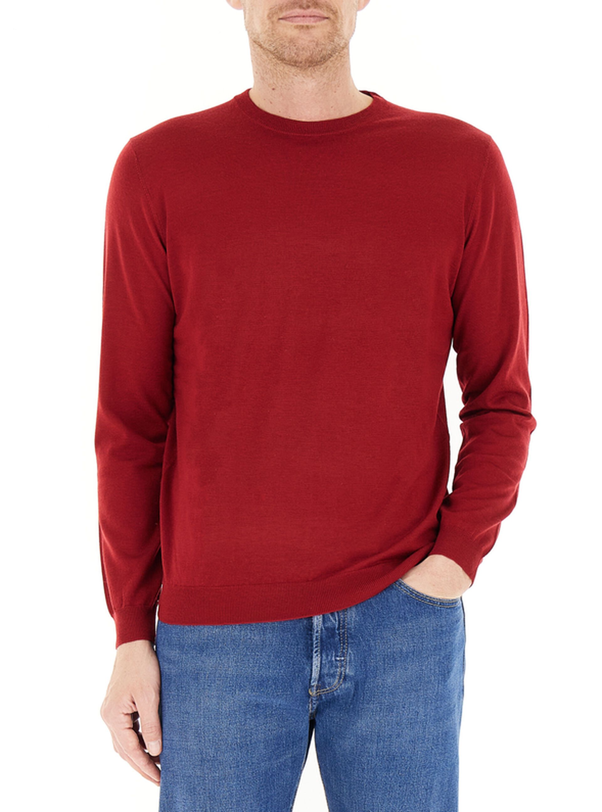 Maglione girocollo lana