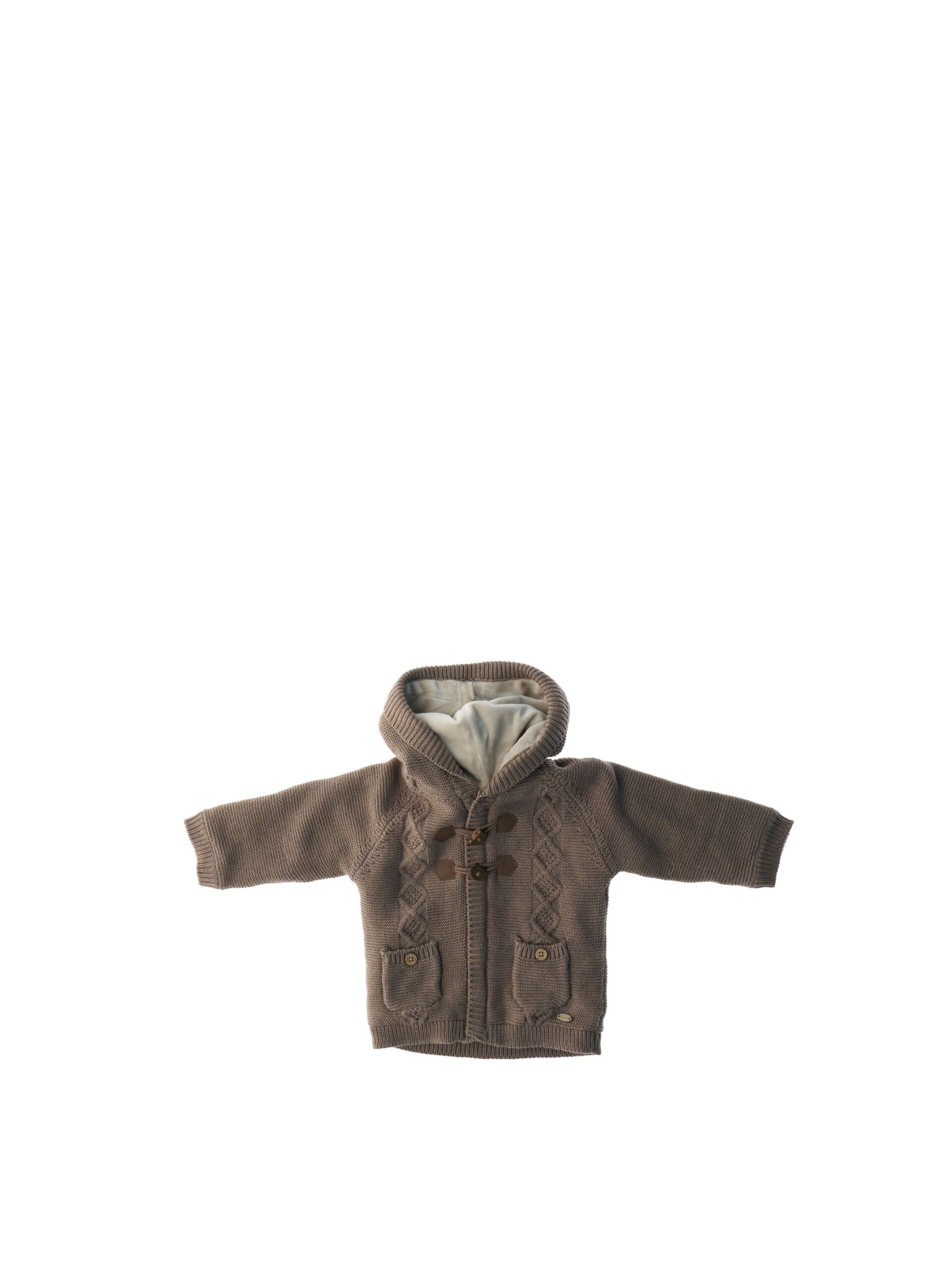Cardigan felpato con zip