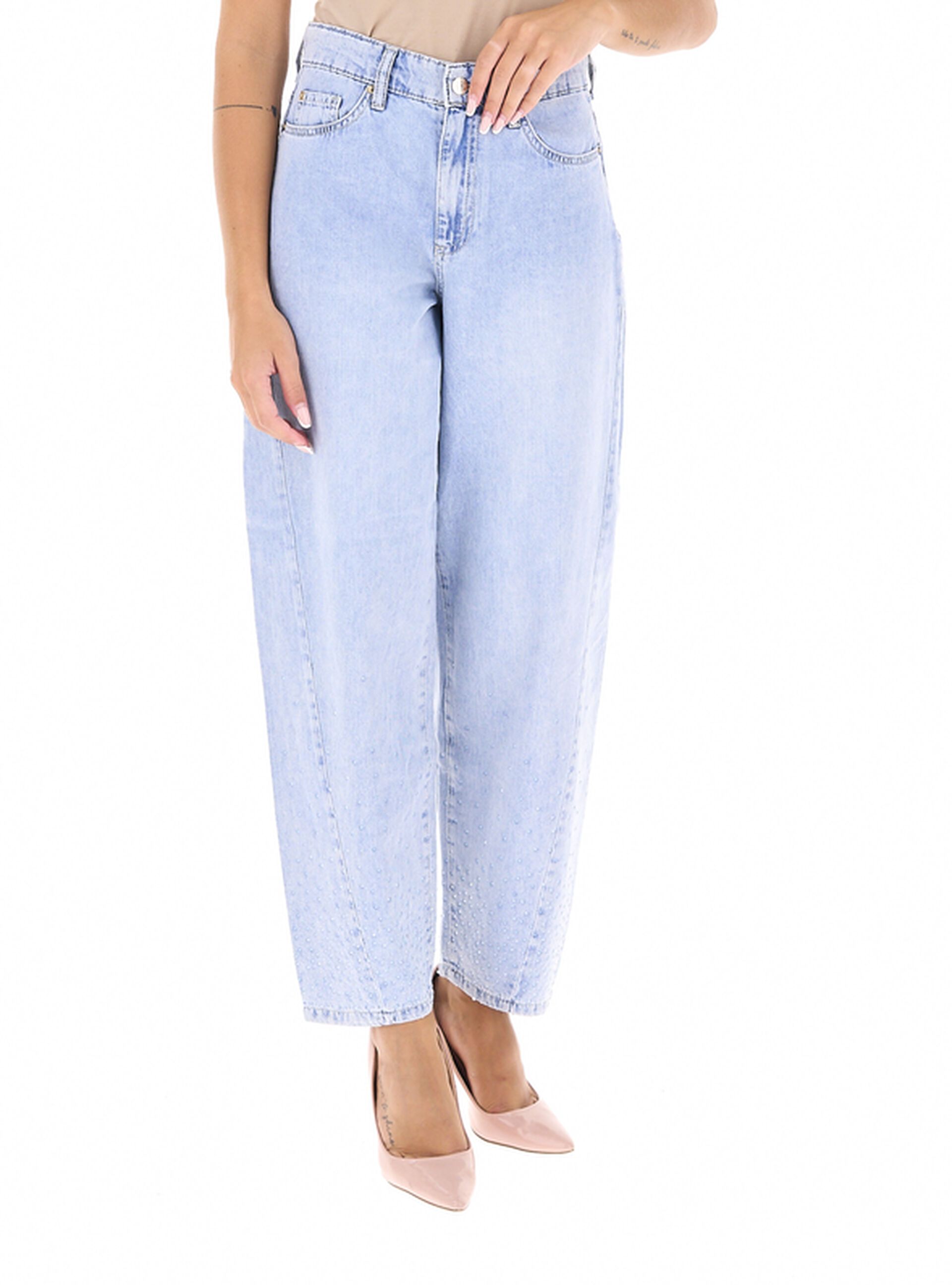 Jeans con strass