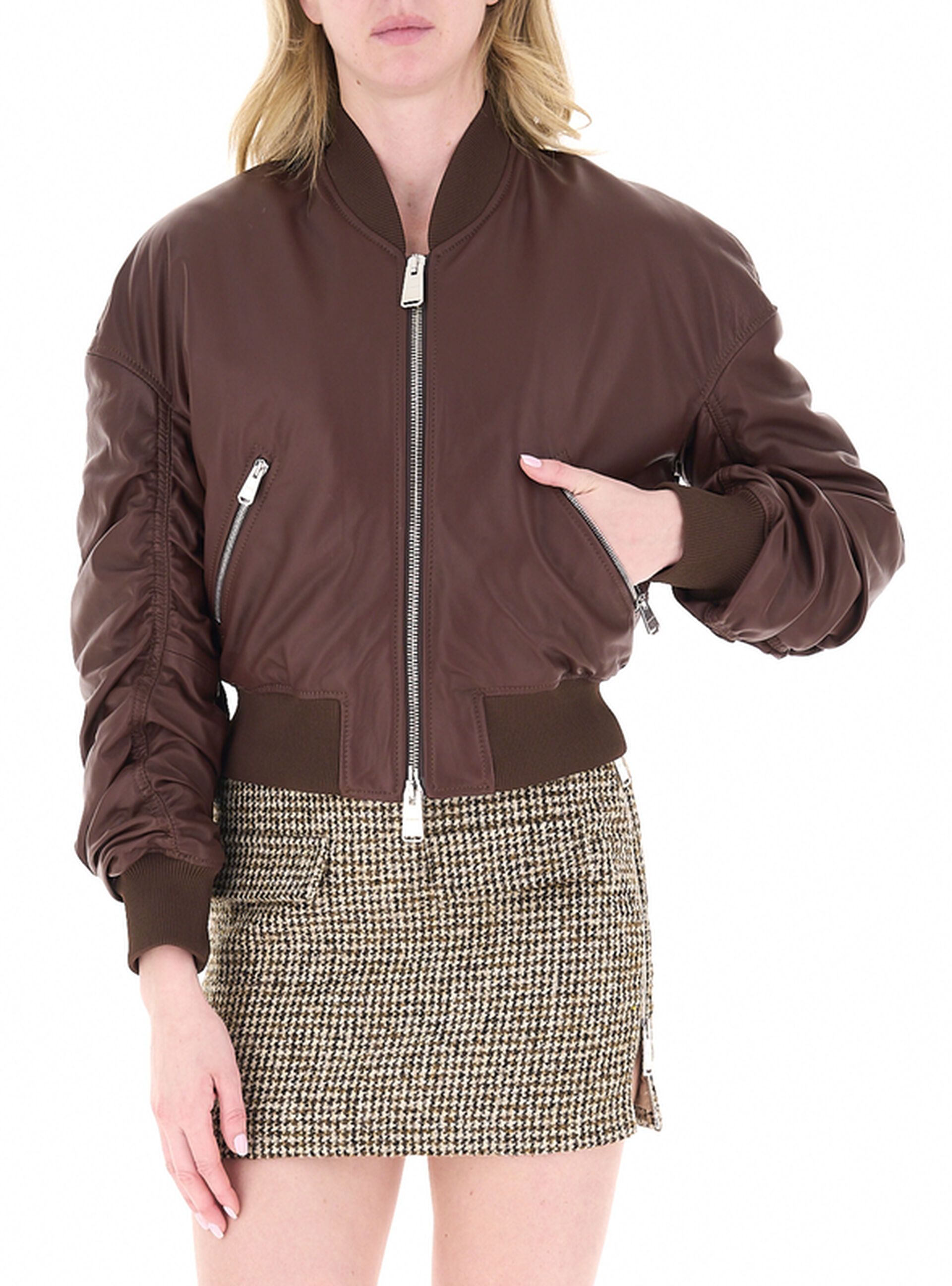 Bomber in pelle