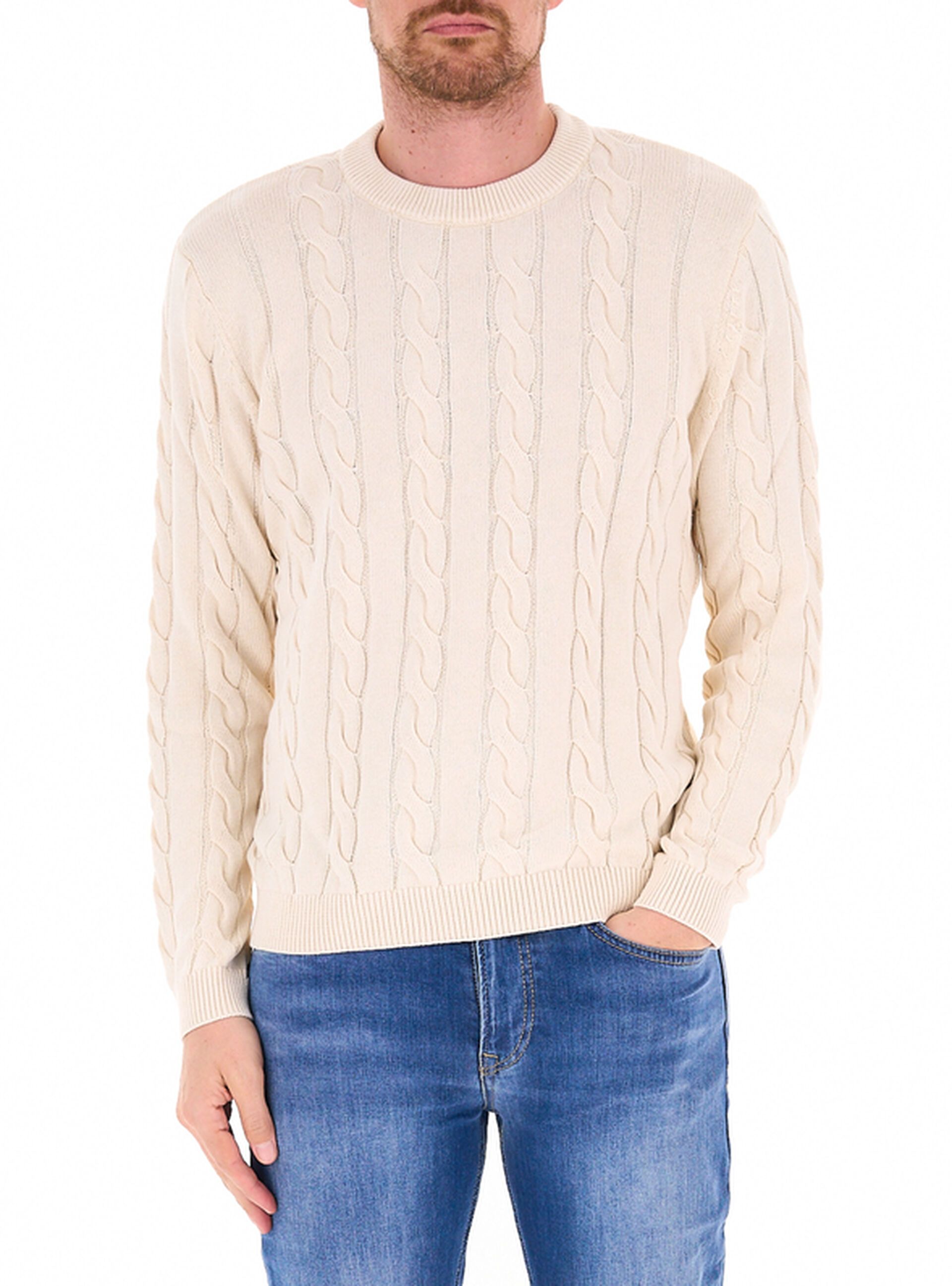 Maglione a trecce