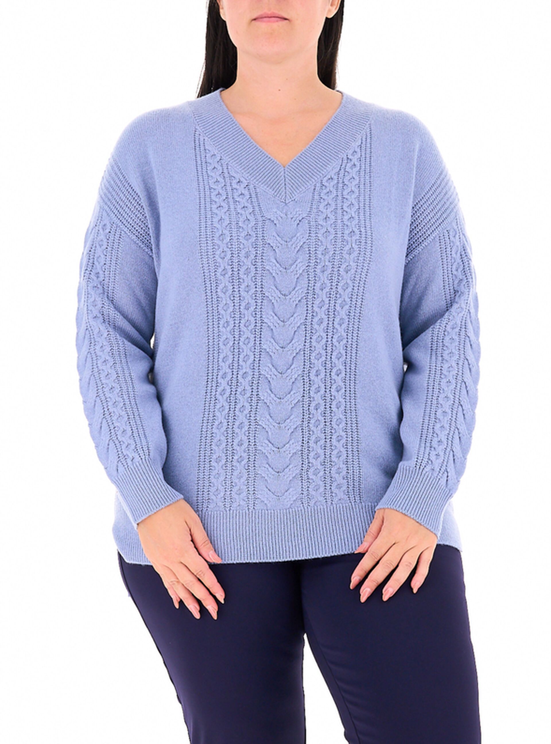 Maglione a trecce