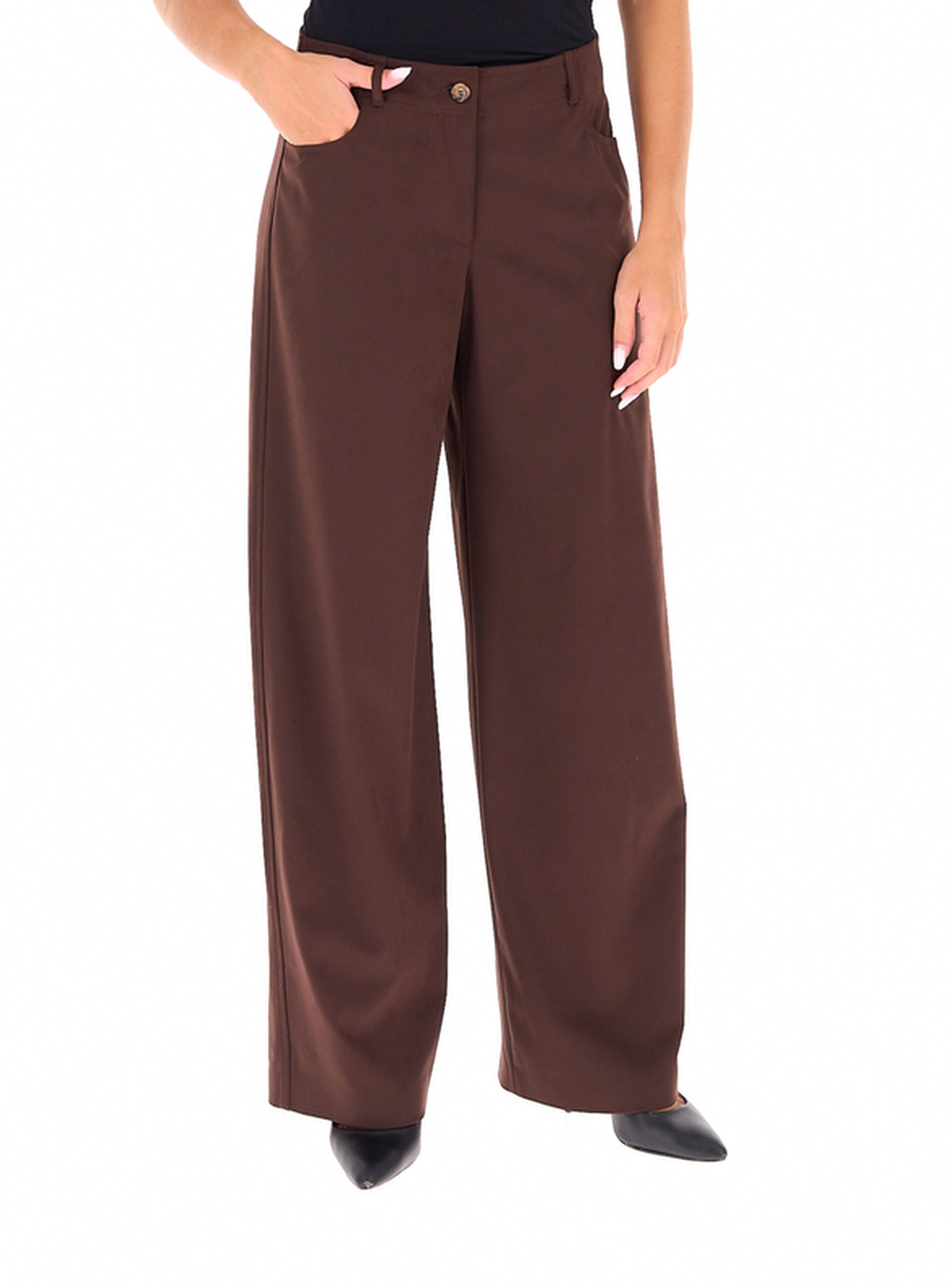 Pantalone effetto scamosciato