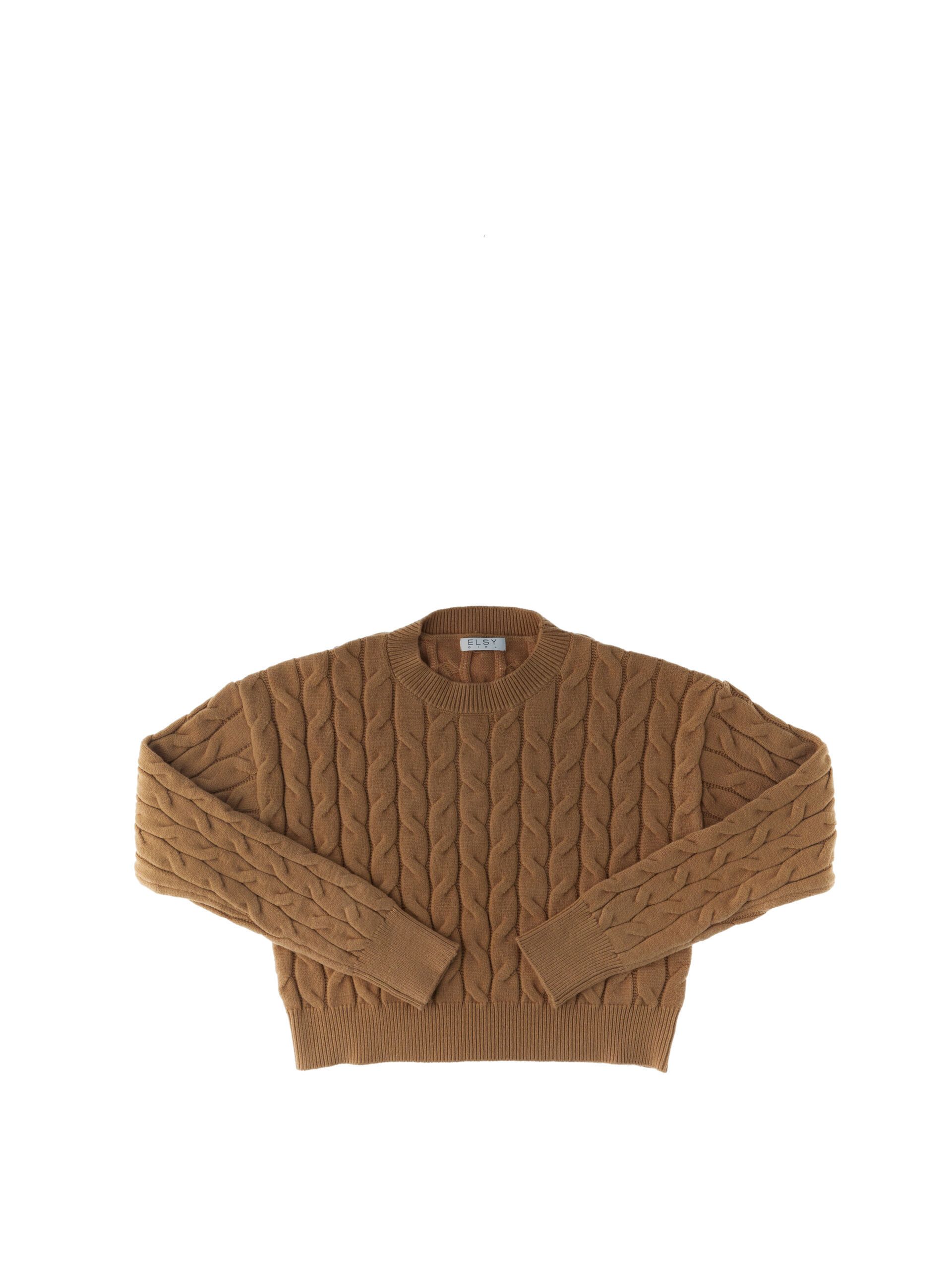 Maglione a trecce