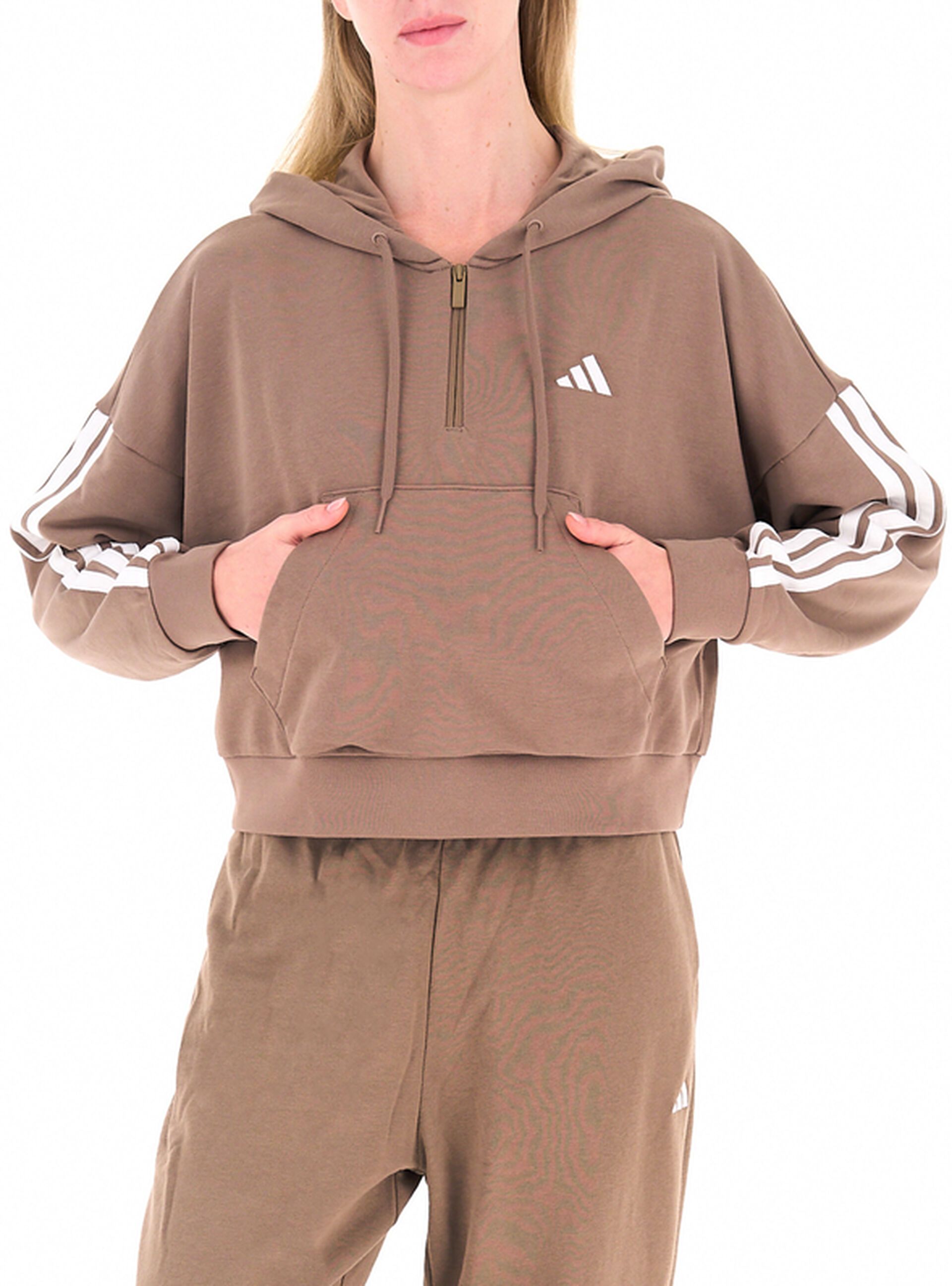 Felpa mezza zip
