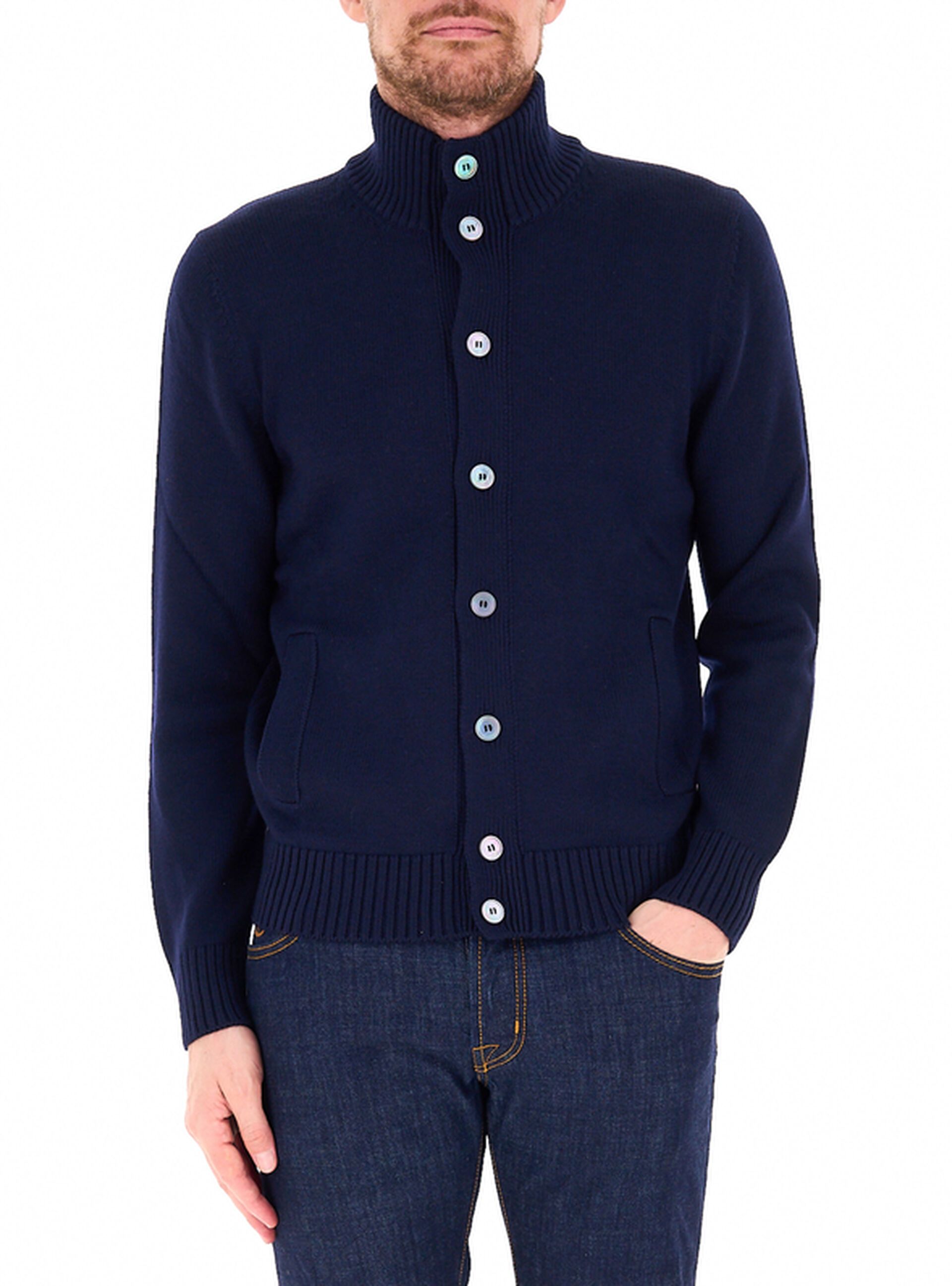 Cardigan lana vergine