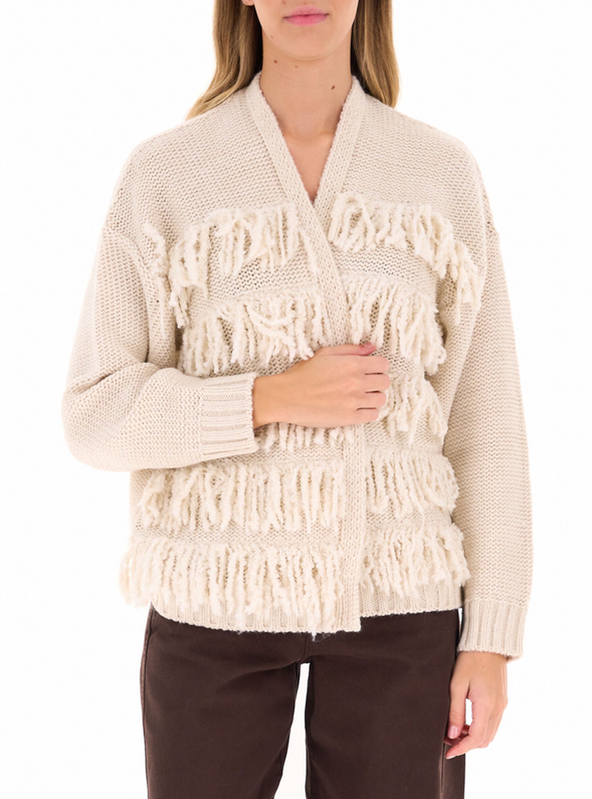 Cardigan misto lana