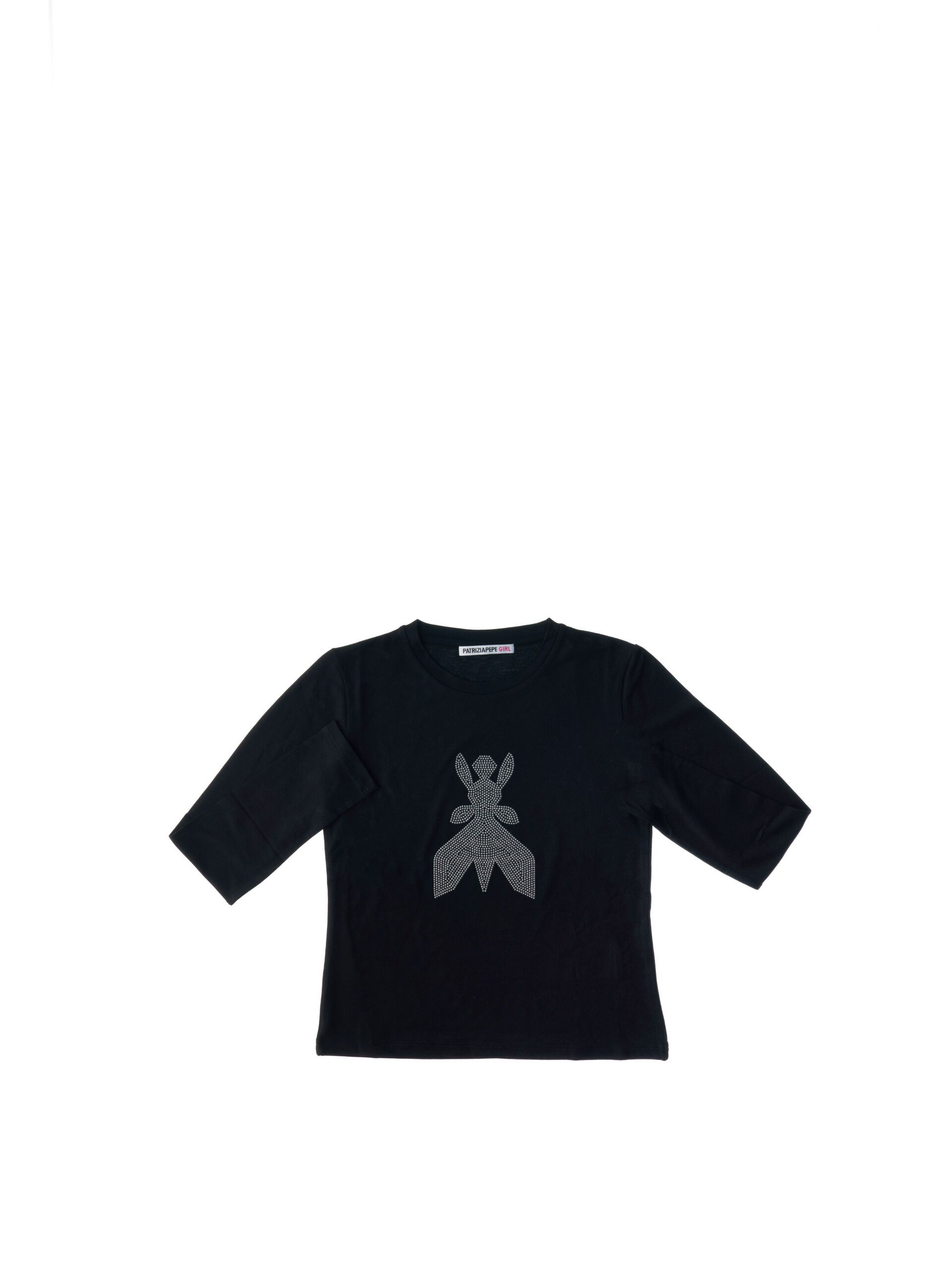 T-shirt con strass