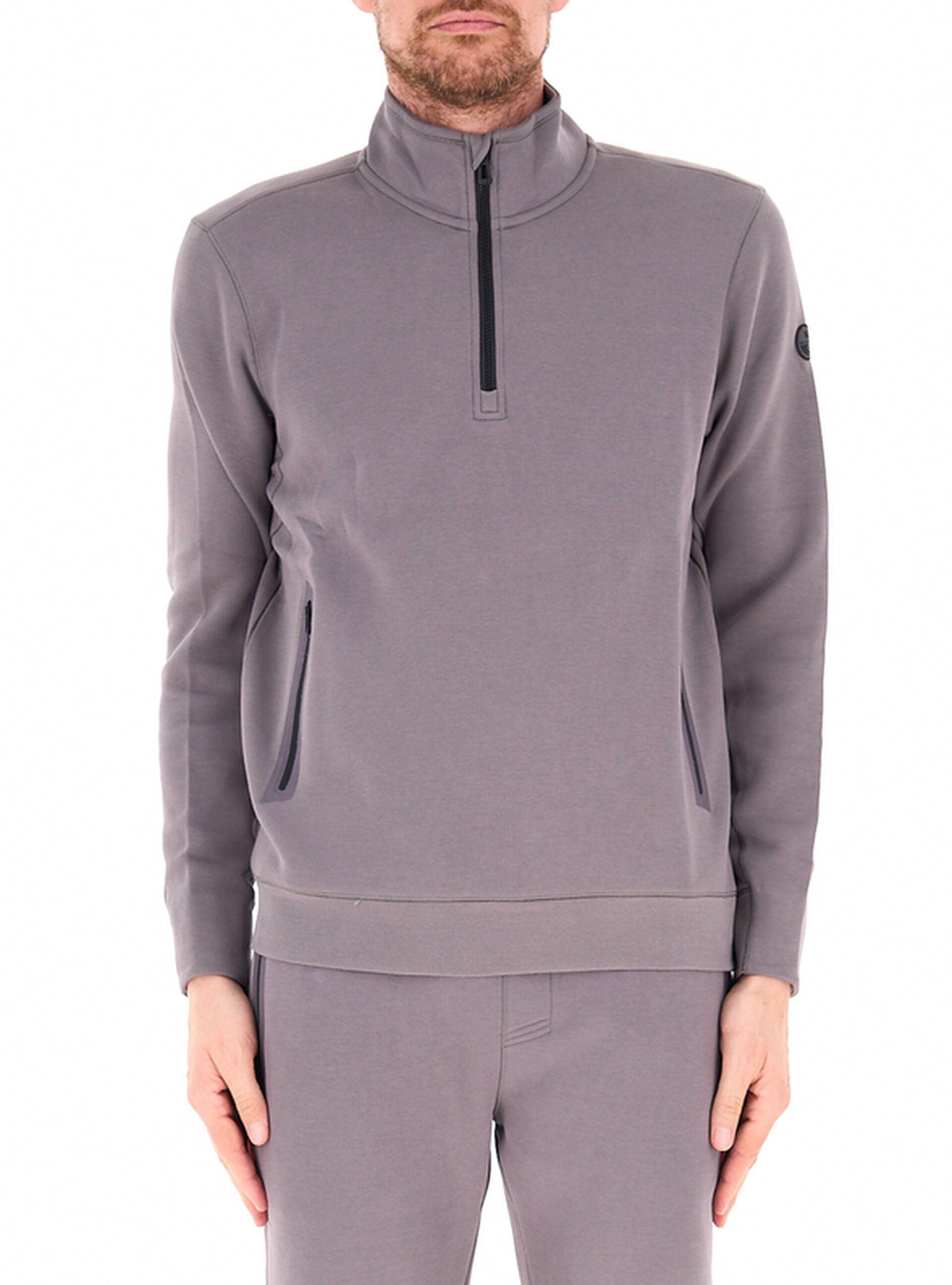 Felpa mezza zip