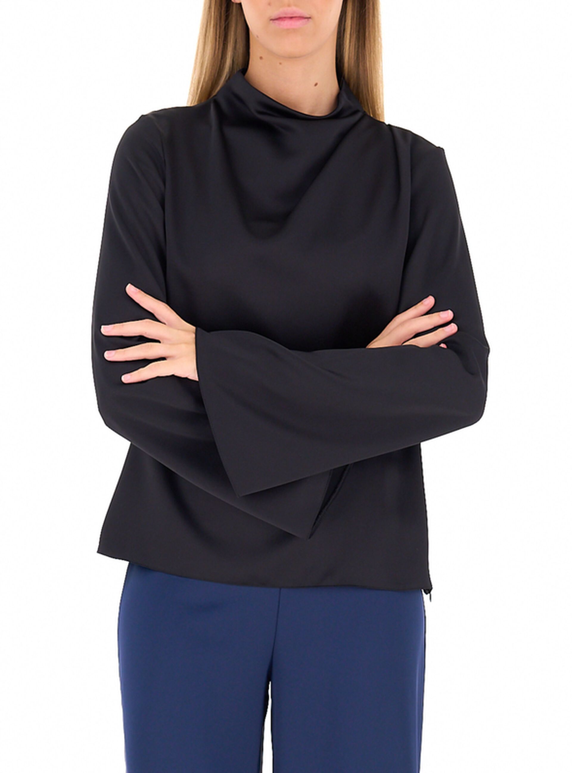 Blusa maniche lunghe