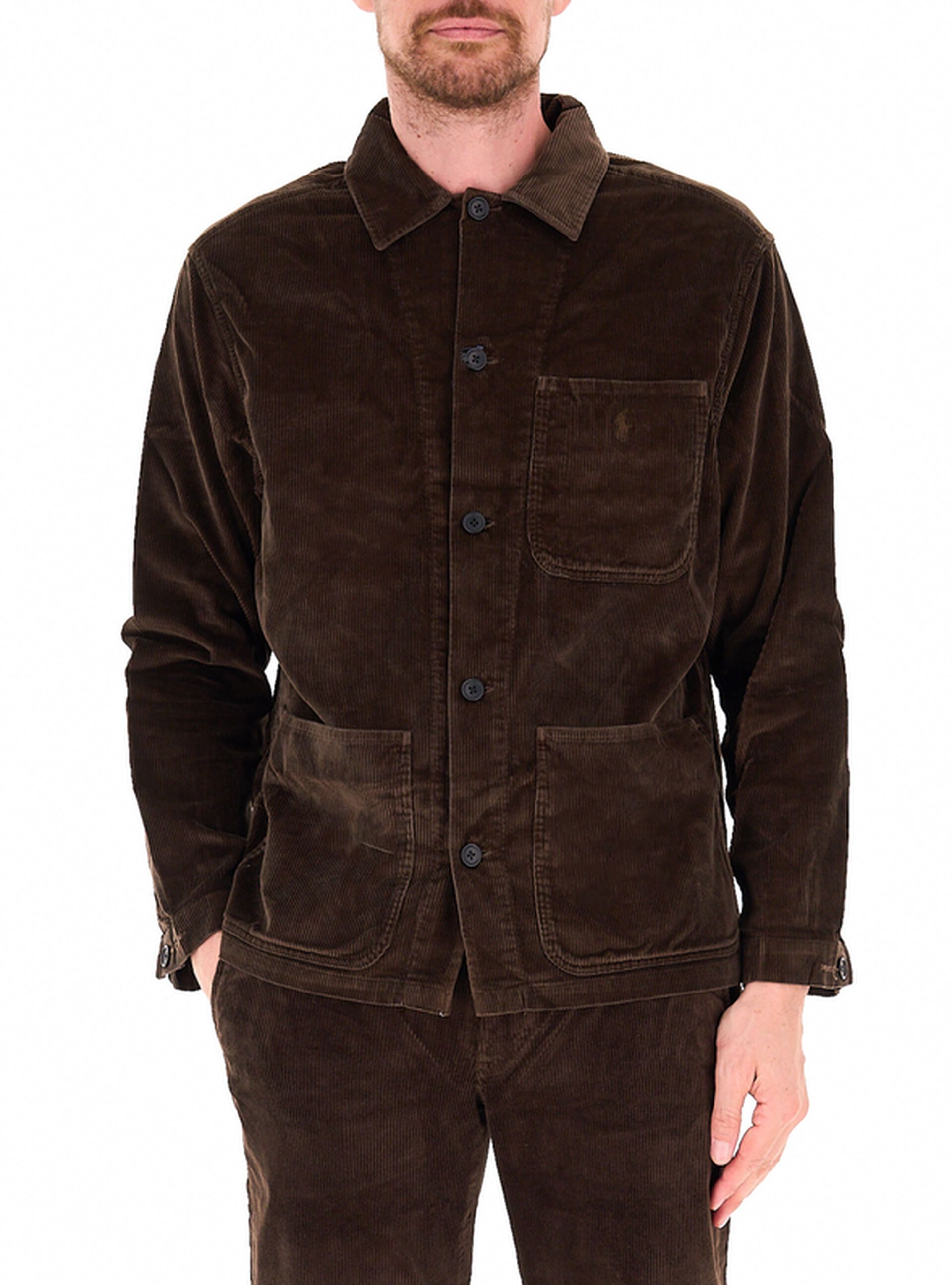 Giacca overshirt in velluto