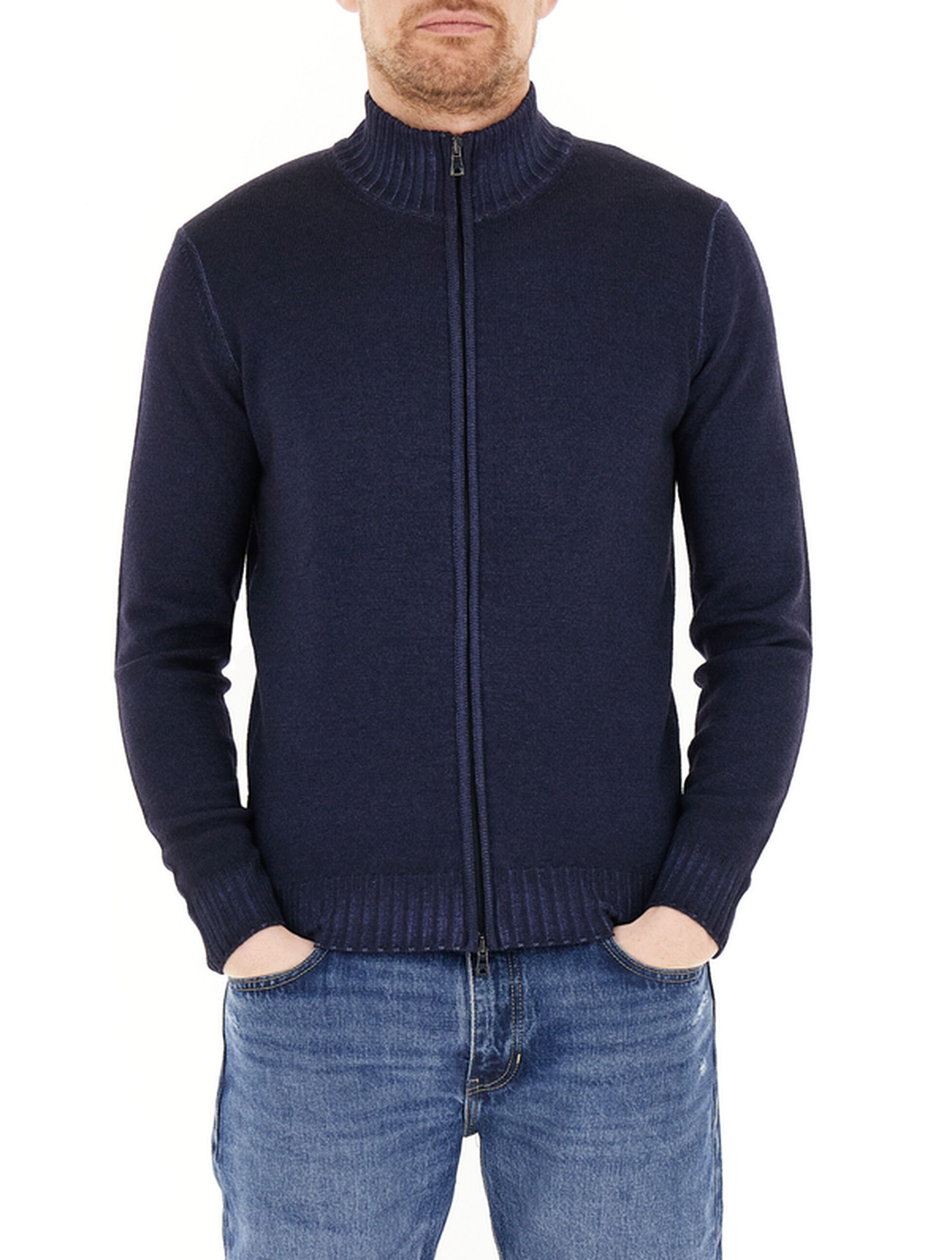 Cardigan con zip