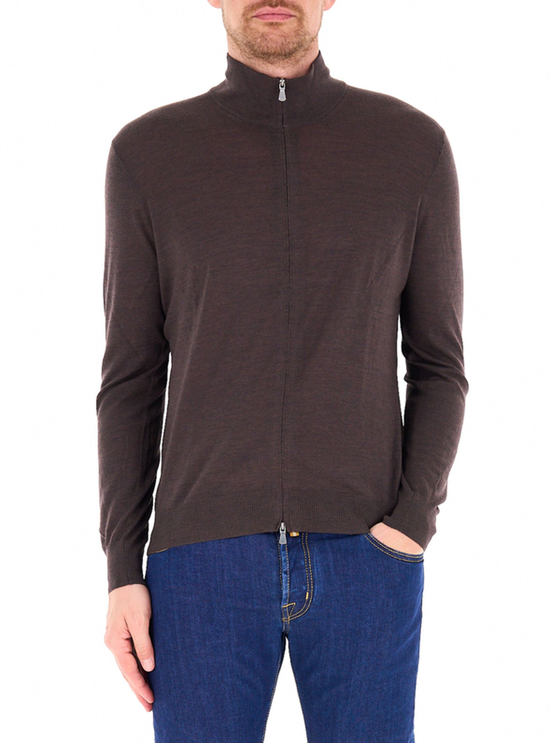 Cardigan con zip