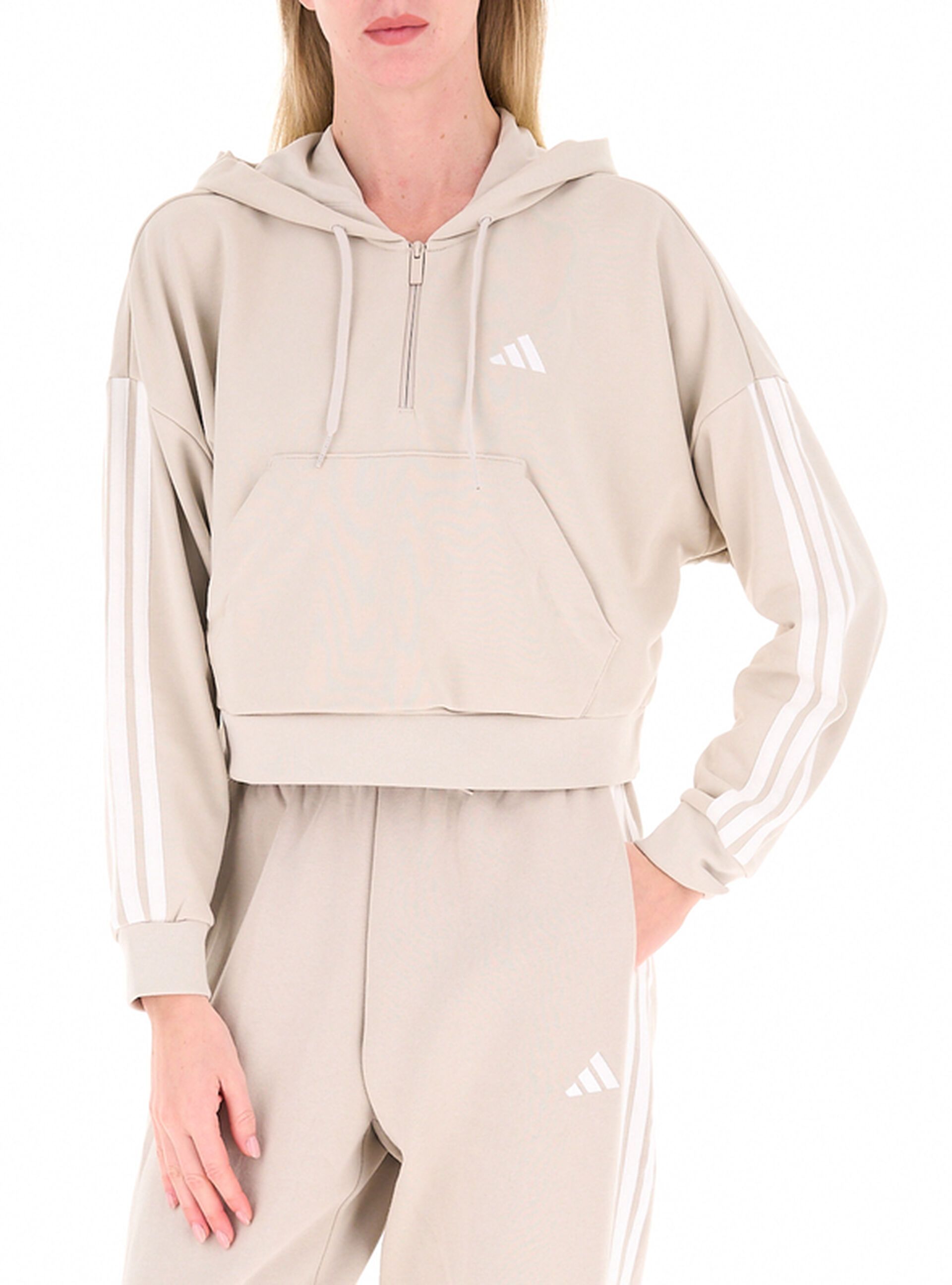 Felpa mezza zip